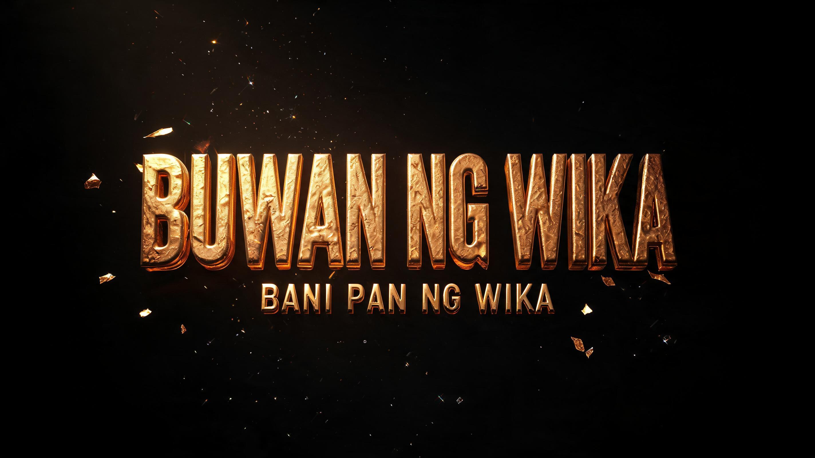 "BUWAN NG WIKA 
" — Luxury Gold | AI Text Effect Generator