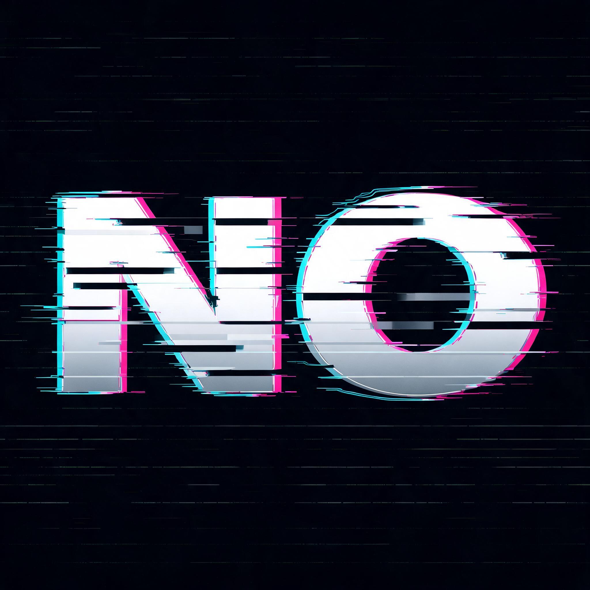 "NO" — Cyberpunk | AI Text Effect Generator
