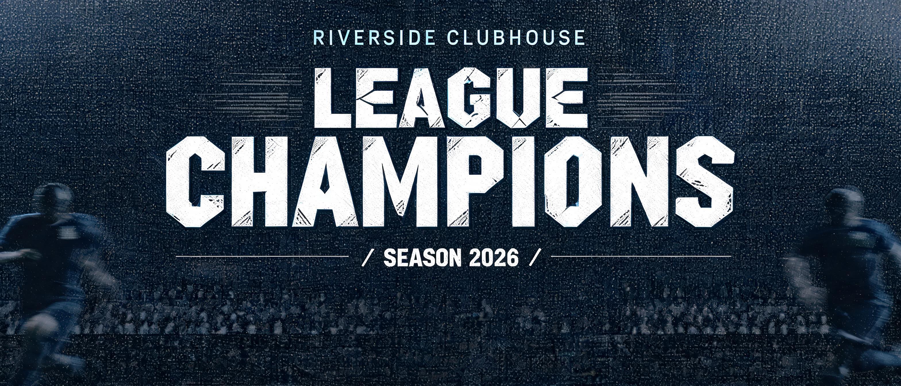 "Design a wide banner reading League Champions for our clubhouse" — Sports | AI Text Effect Generator