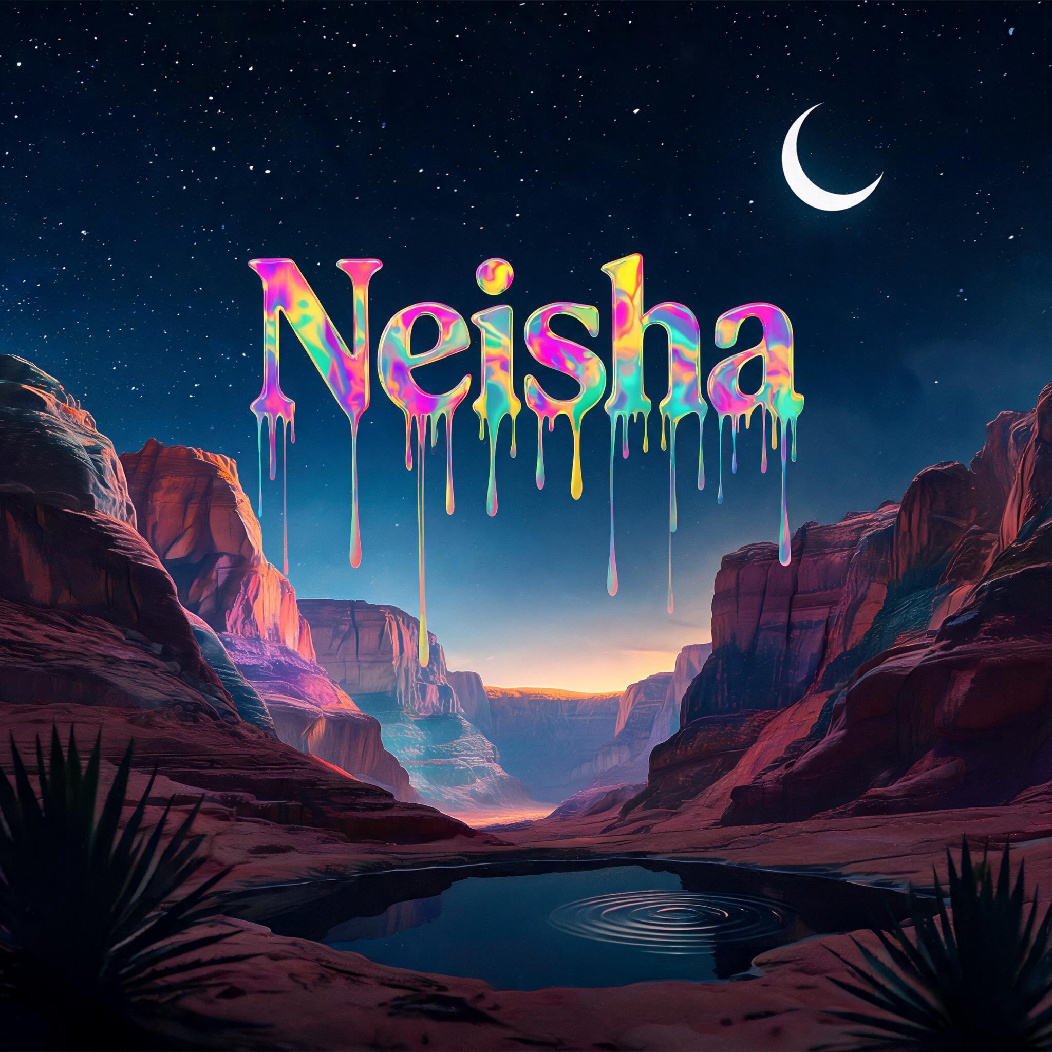 "Neisha" —  | AI Text Effect Generator