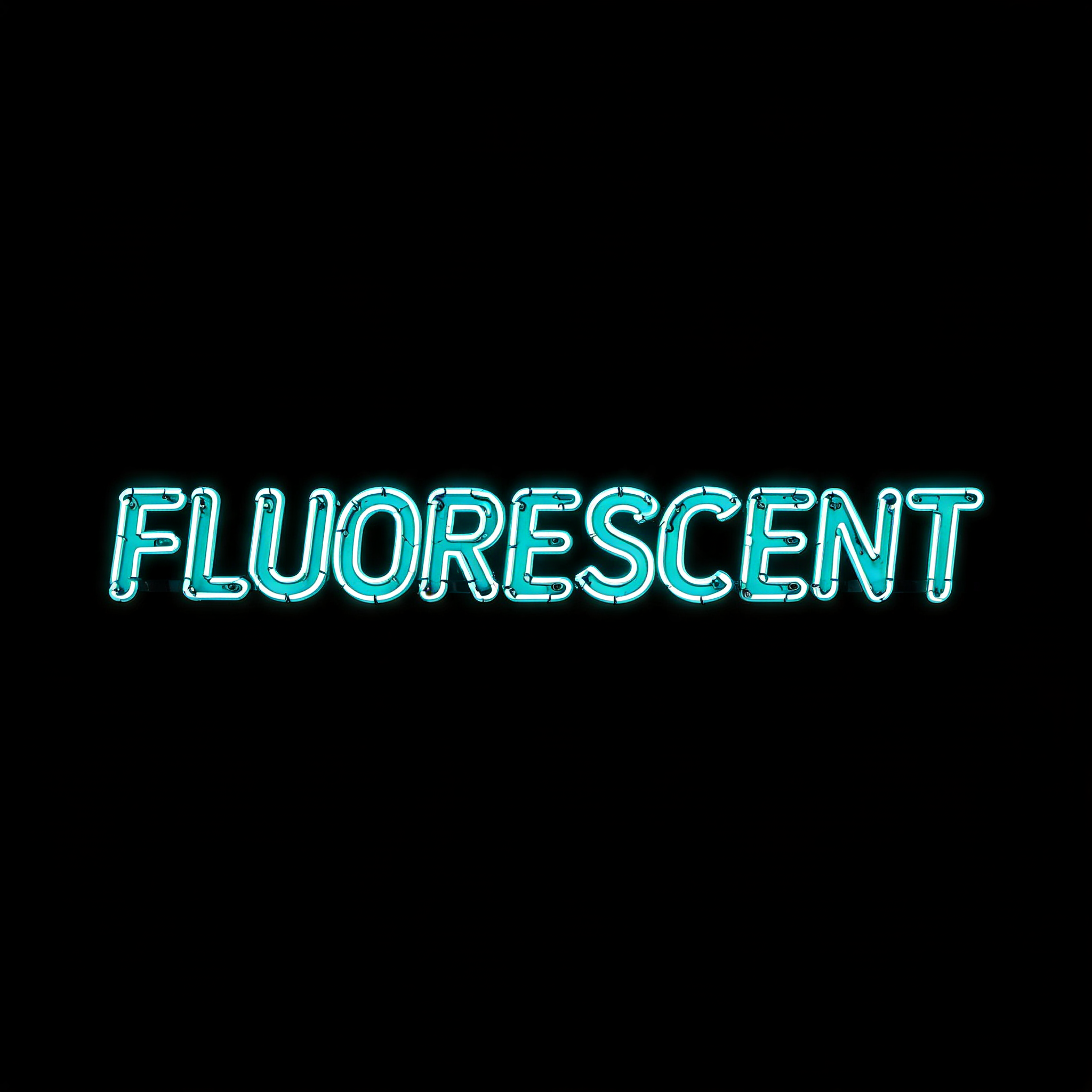 "FLUORESCENT" — Neon Sign | AI Text Effect Generator