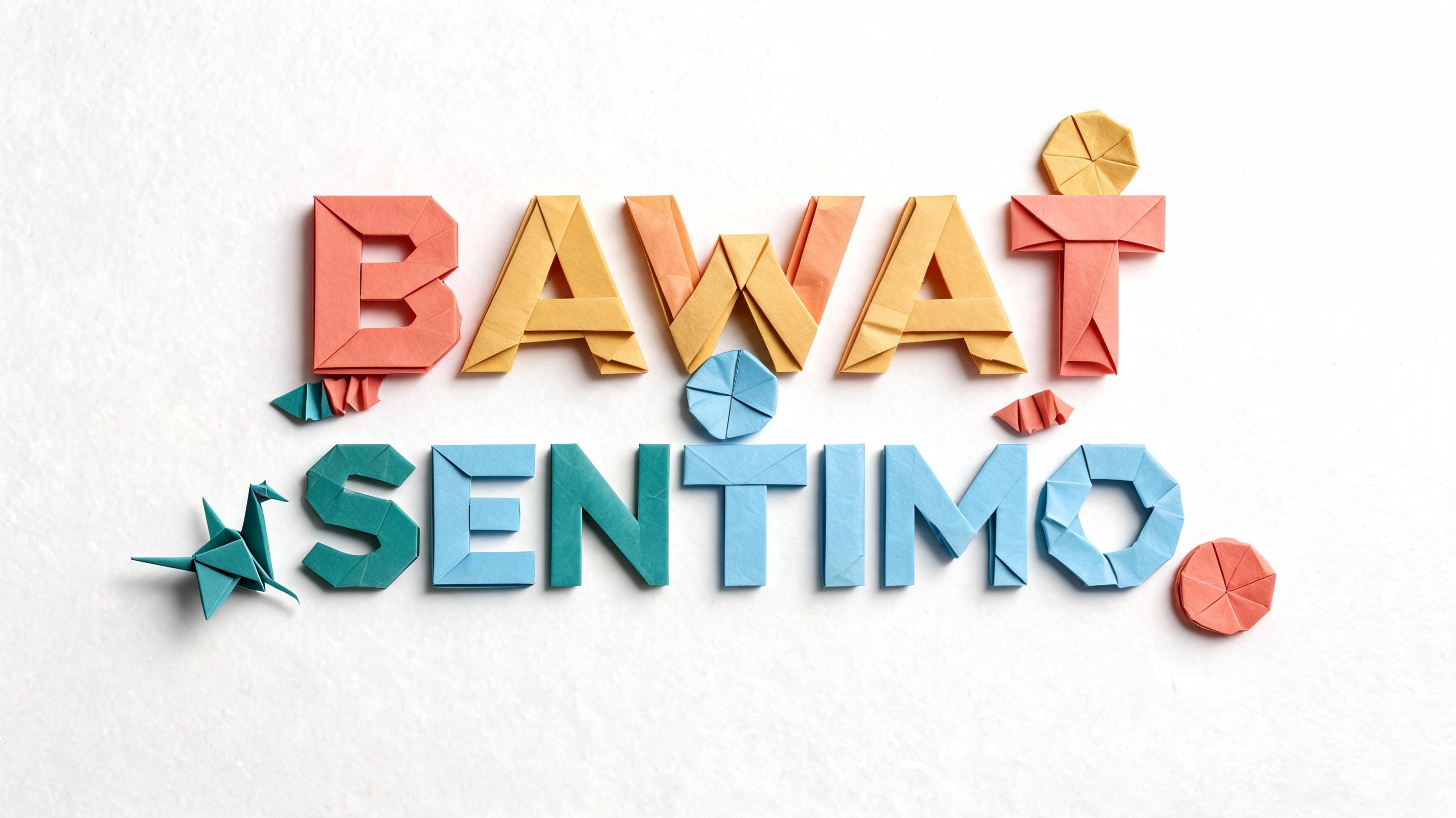 "BAWAT SENTIMO" — Origami | AI Text Effect Generator