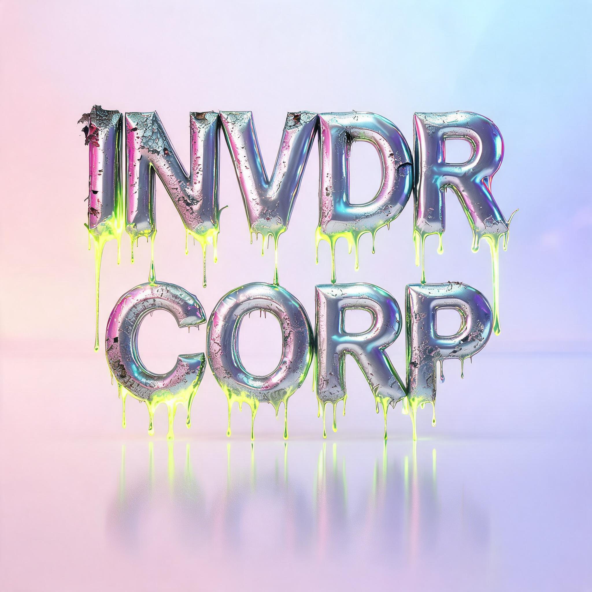 "INVDR
CORP" — Y2k Liquid | AI Text Effect Generator