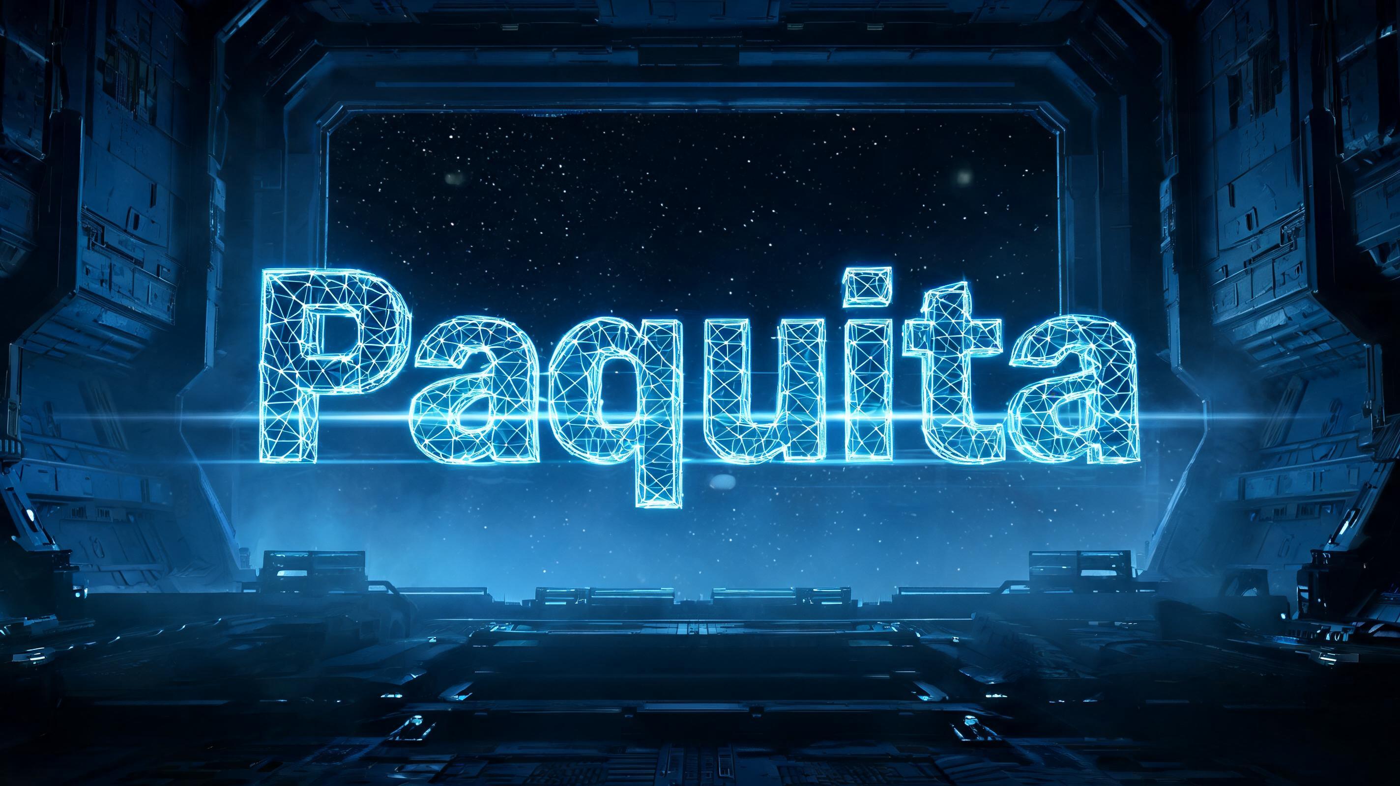 "Paquita" — Futuristic | AI Text Effect Generator