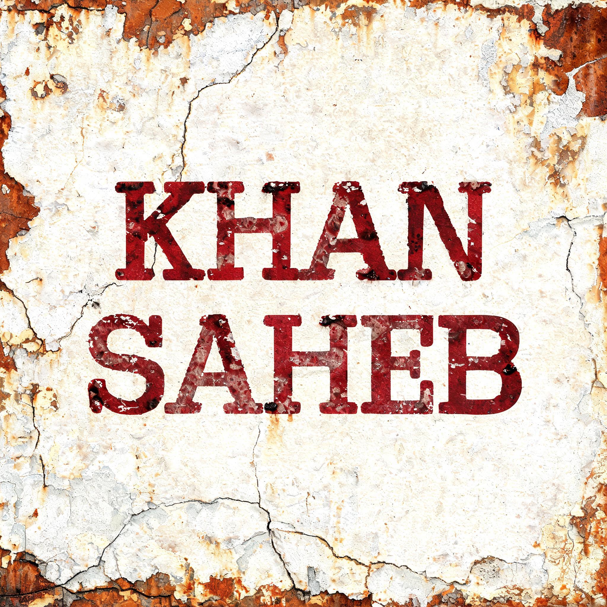 "KHAN SAHEB" — Vintage | AI Text Effect Generator