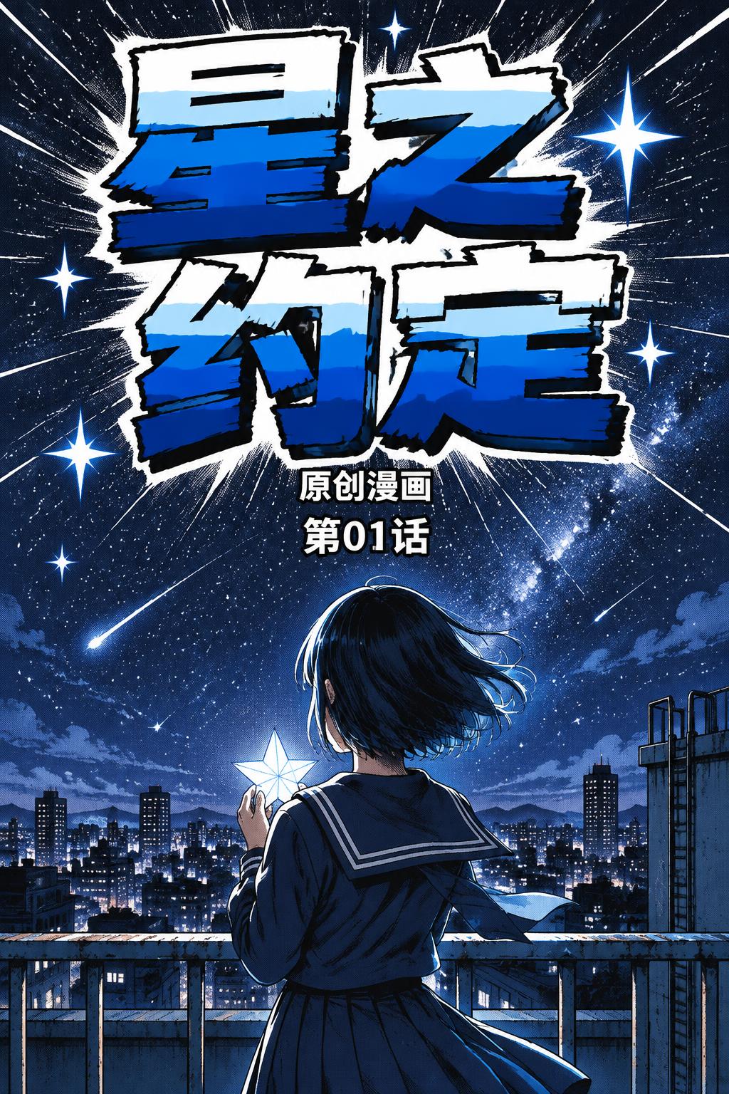 "星之约定
原创漫画
第01话" — Anime | AI Text Effect Generator
