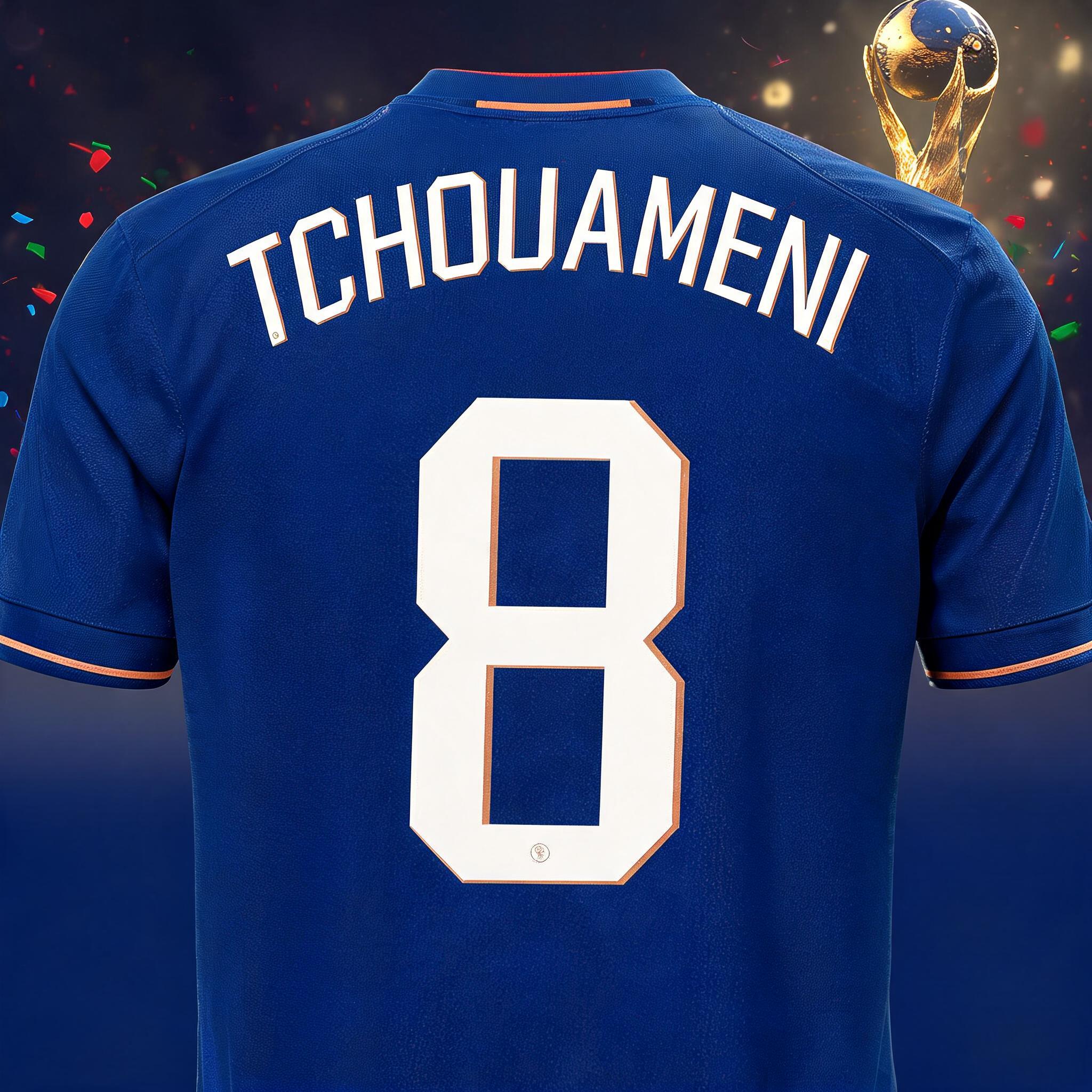 "Tchouameni
8" — Sports Football | AI Text Effect Generator