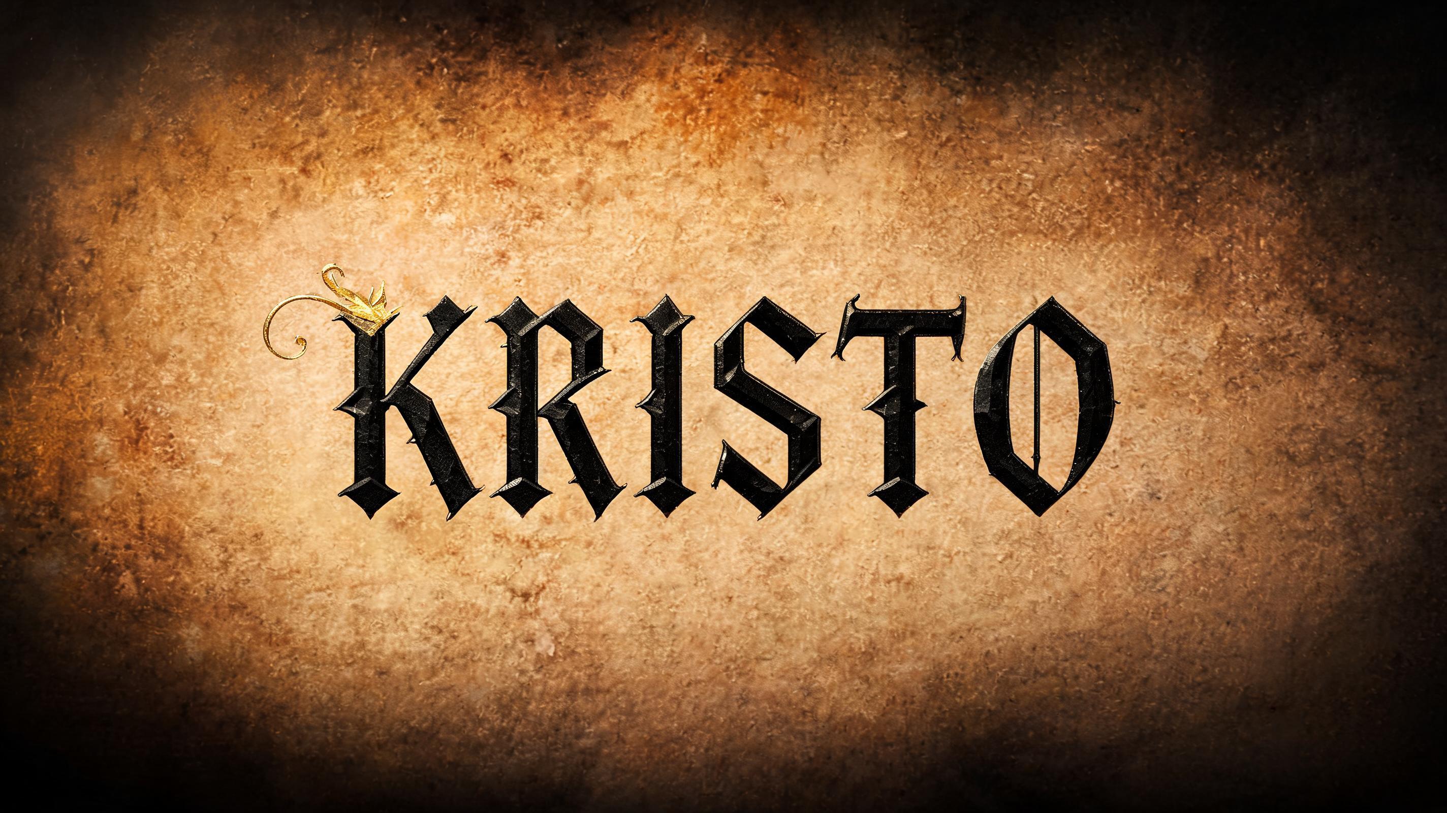 "Kristo" — Gothic Font | AI Text Effect Generator