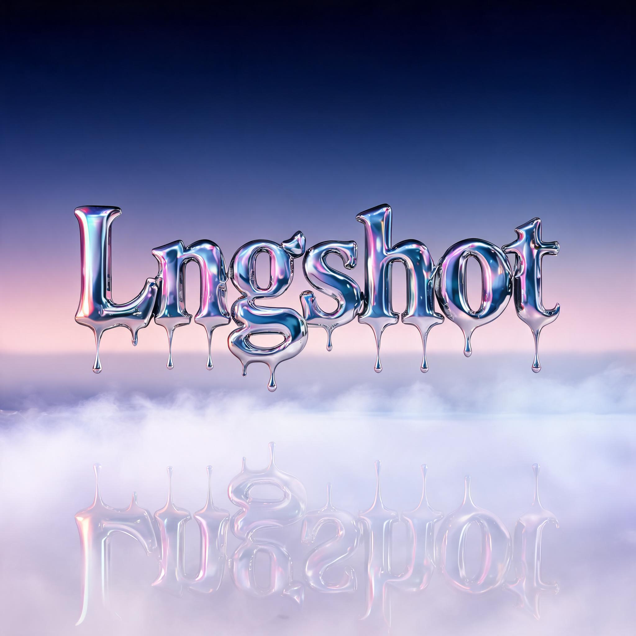 "Lngshot " — Y2k Liquid | AI Text Effect Generator