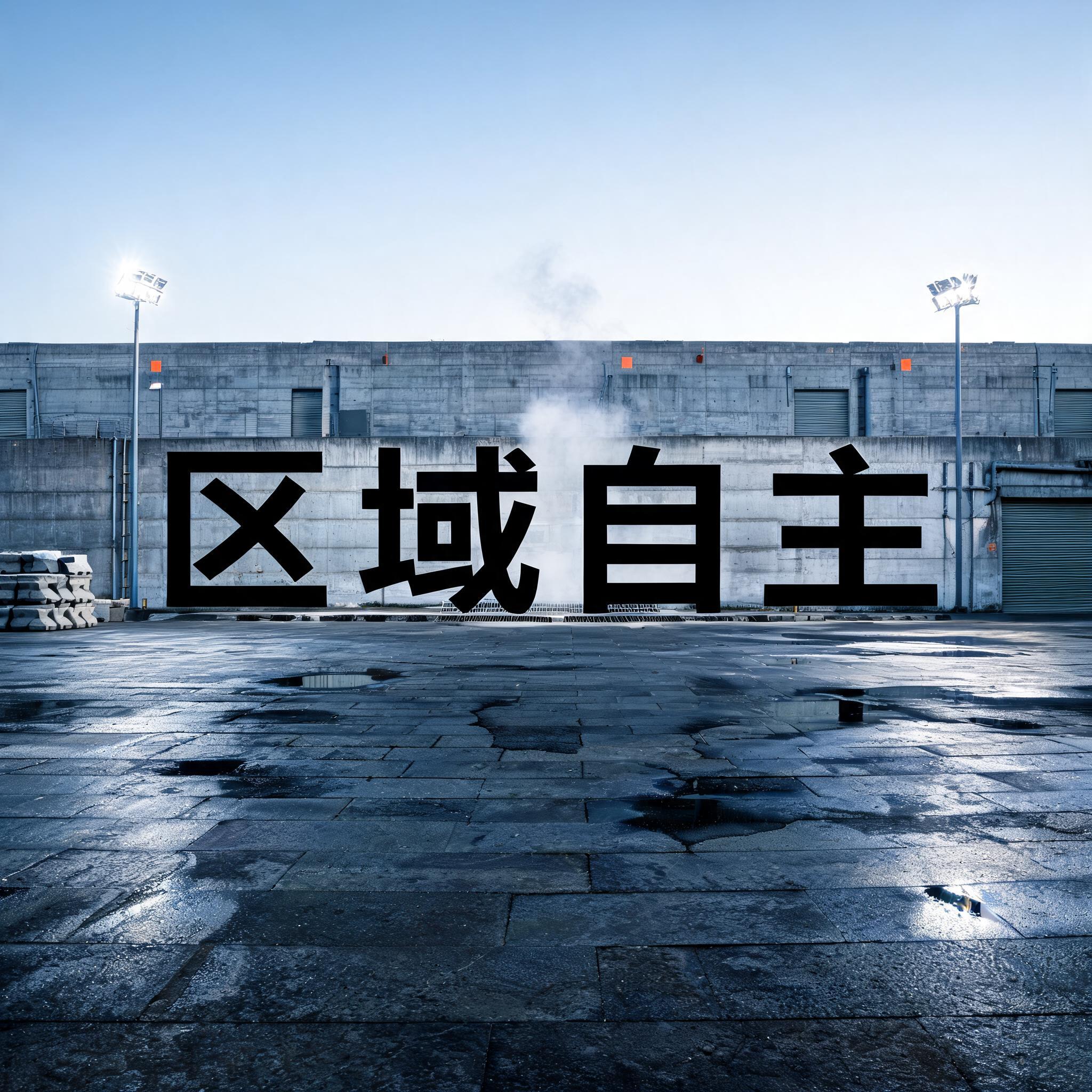 "区域自主" —  | AI Text Effect Generator