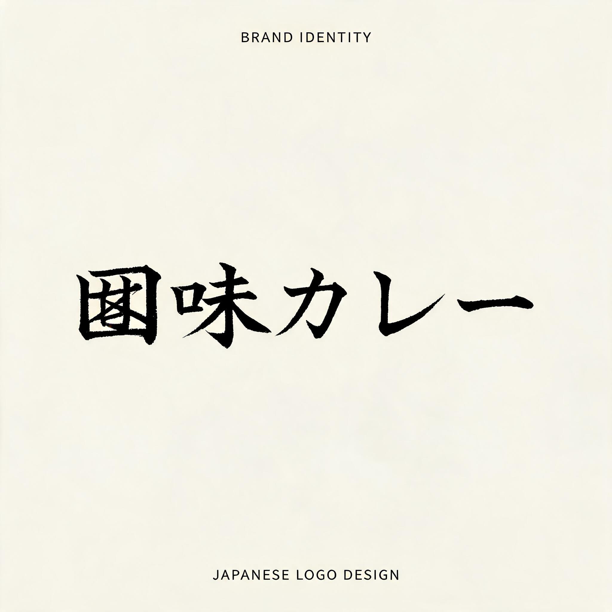 "圀味カレー" — Brush Japanese Ink | AI Text Effect Generator