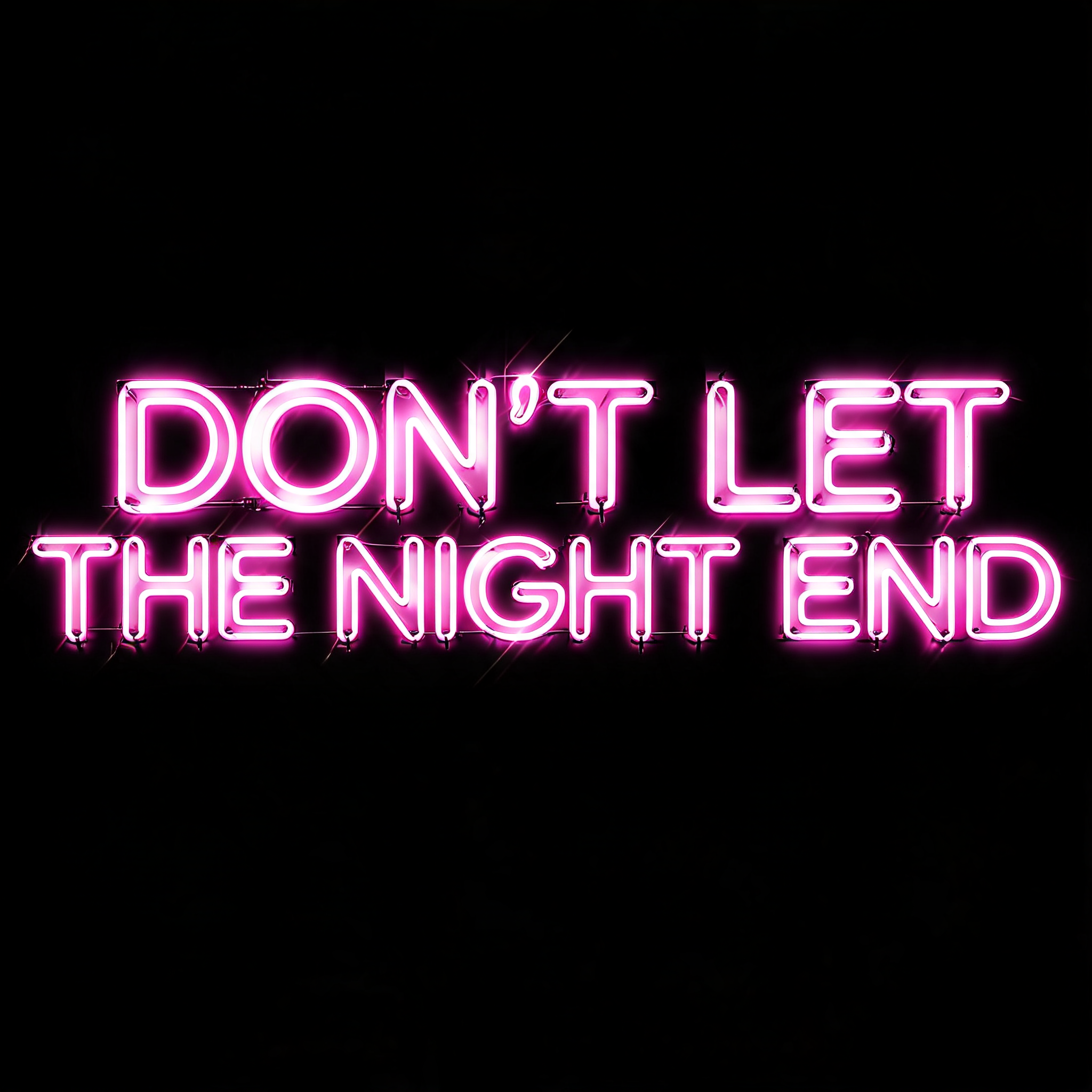 "DON'T LET
THE NIGHT END" — Neon Sign | AI Text Effect Generator