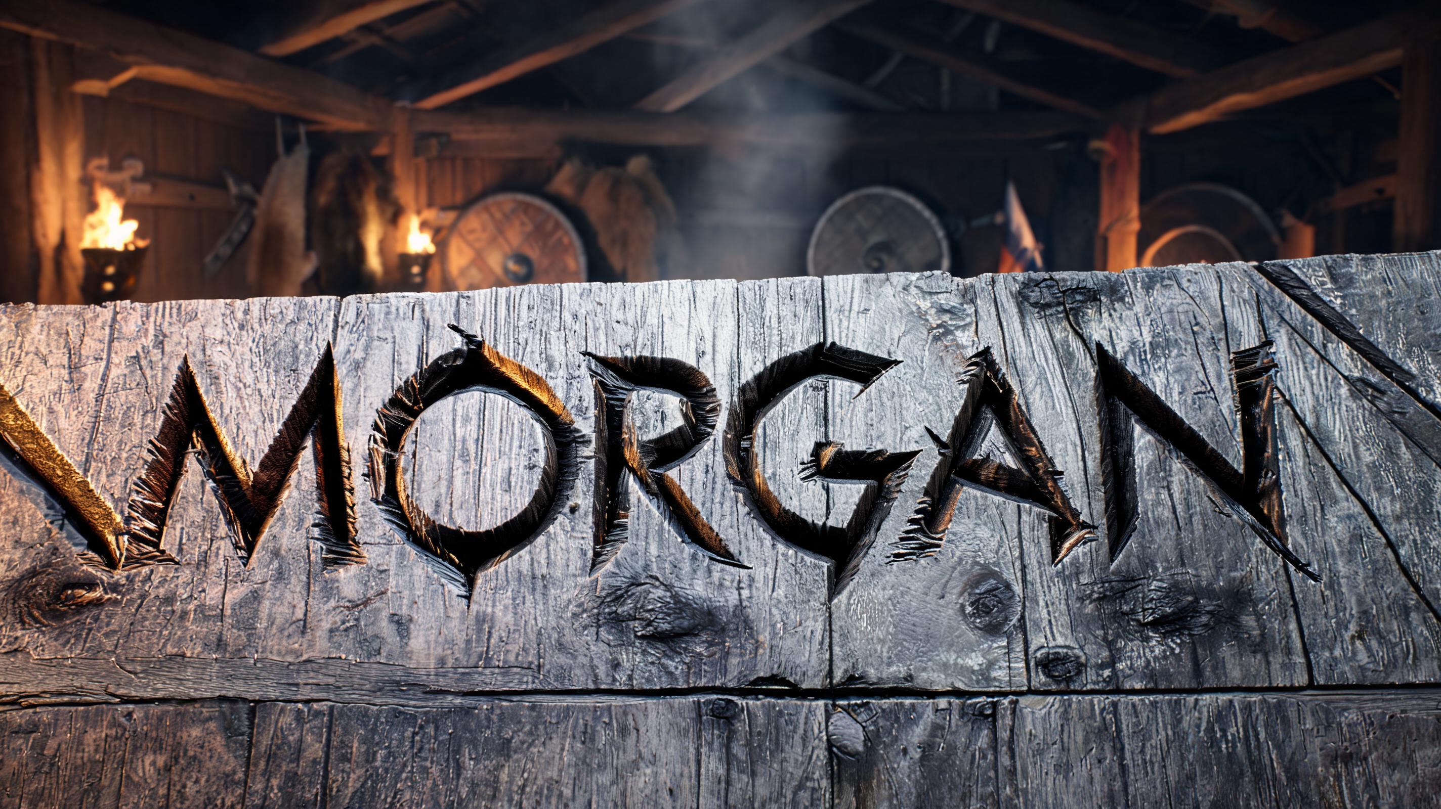 "Morgan" — Viking | AI Text Effect Generator