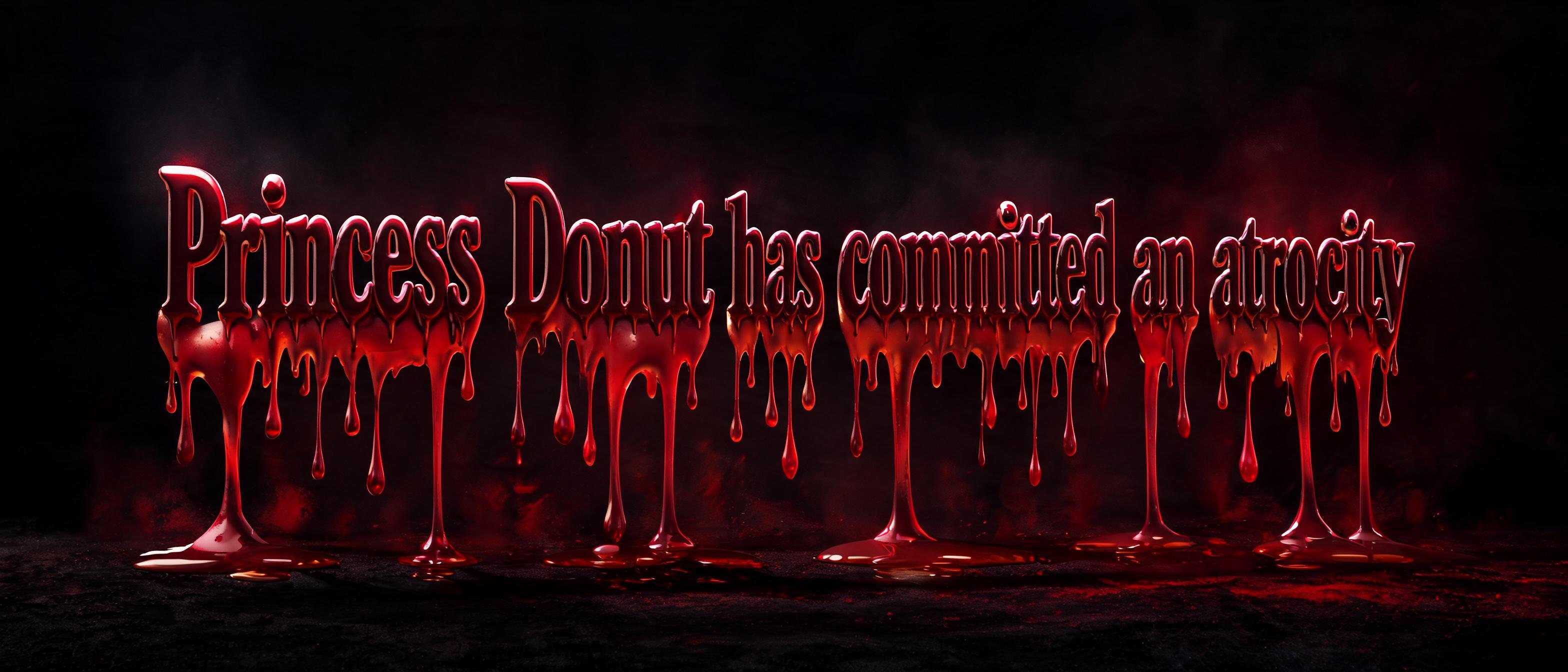 "Princess Donut has committed an atrocity" — Drip Font Melting | AI Text Effect Generator