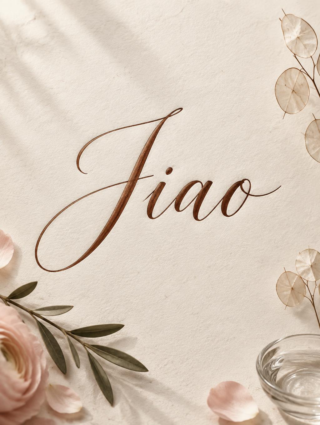 "Jiao" —  | AI Text Effect Generator