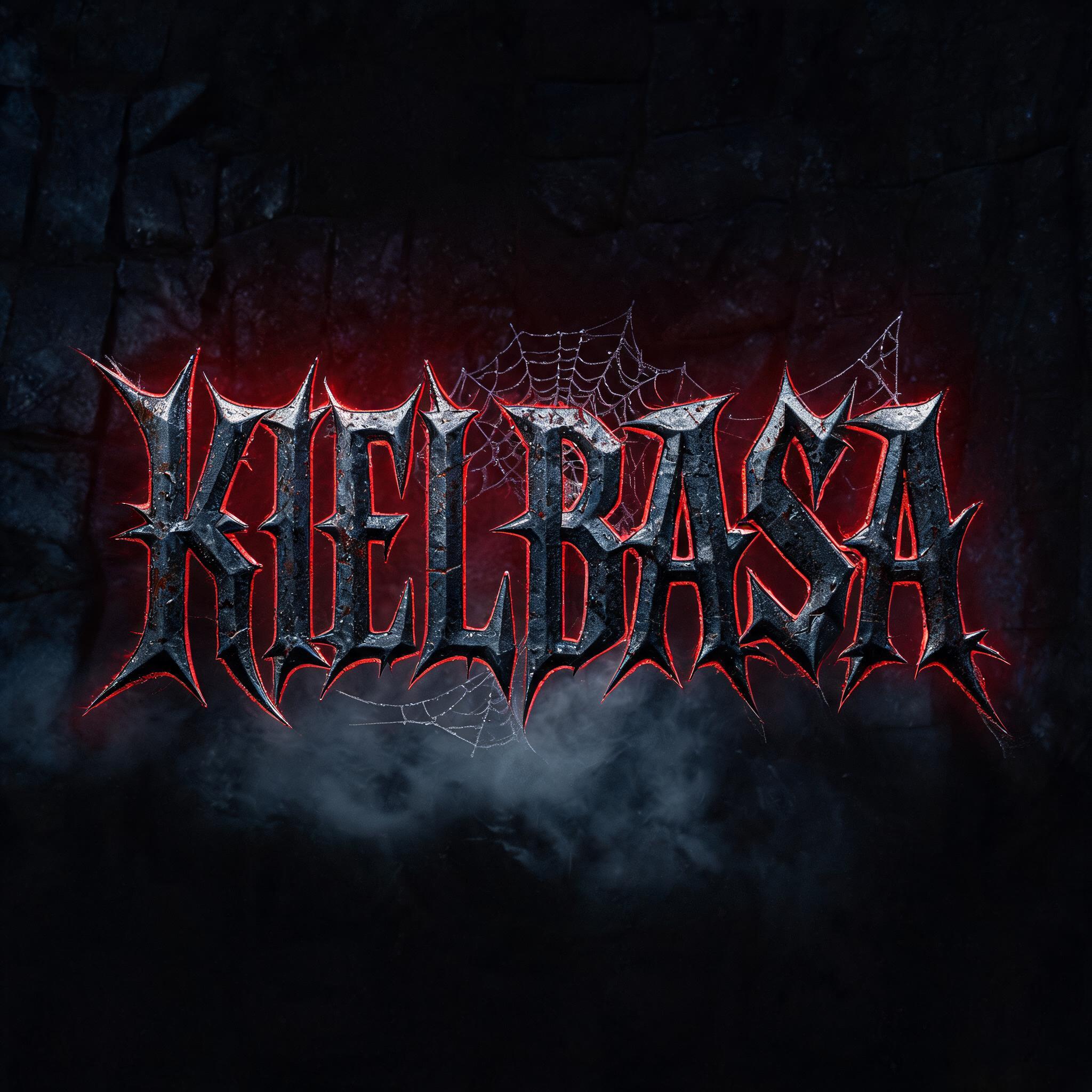 "KIEŁBASA " — Gothic Dark text effect