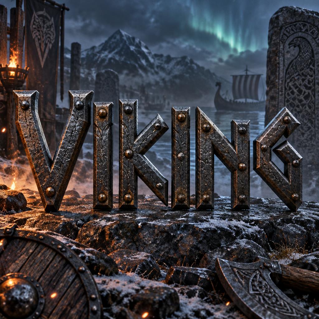 "Viking" — Viking | AI Text Effect Generator