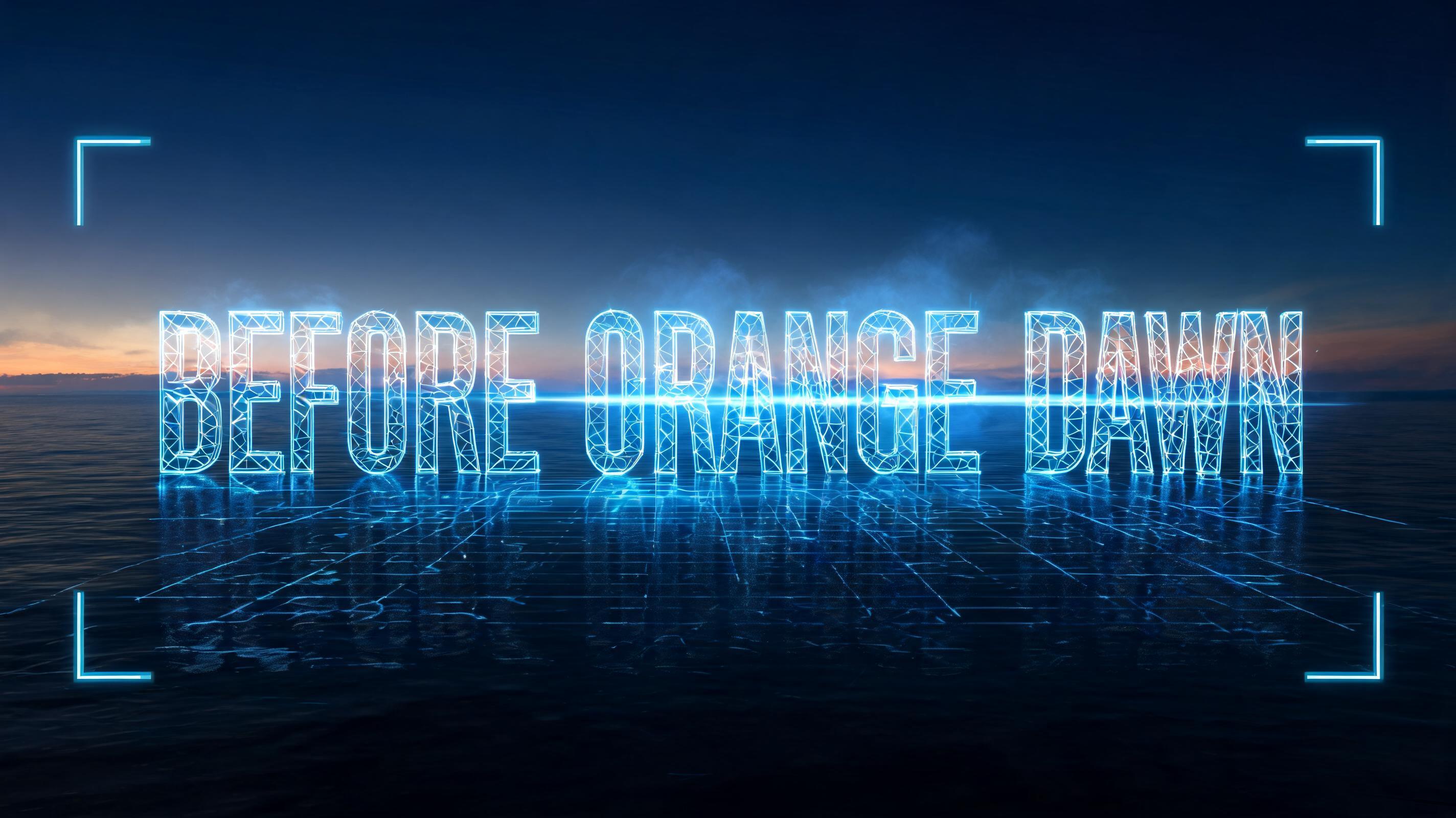 "Before oragne dawn" — Futuristic | AI Text Effect Generator