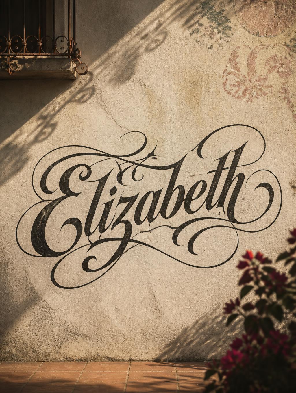 "Elizabeth" —  | AI Text Effect Generator