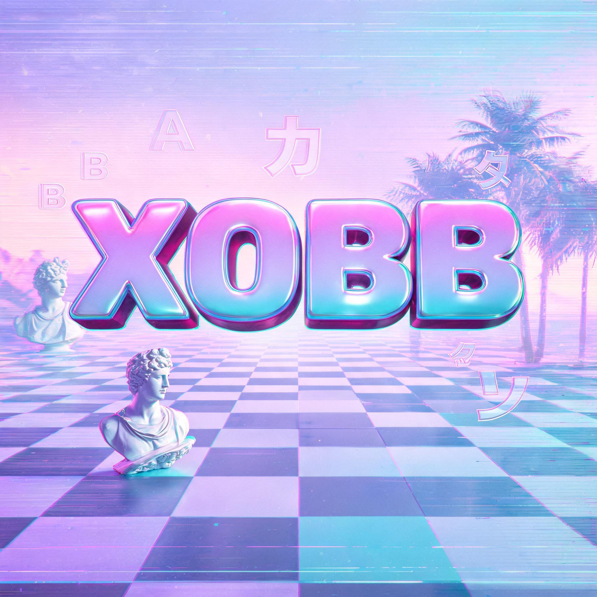 "XOBB" — Vaporwave text effect