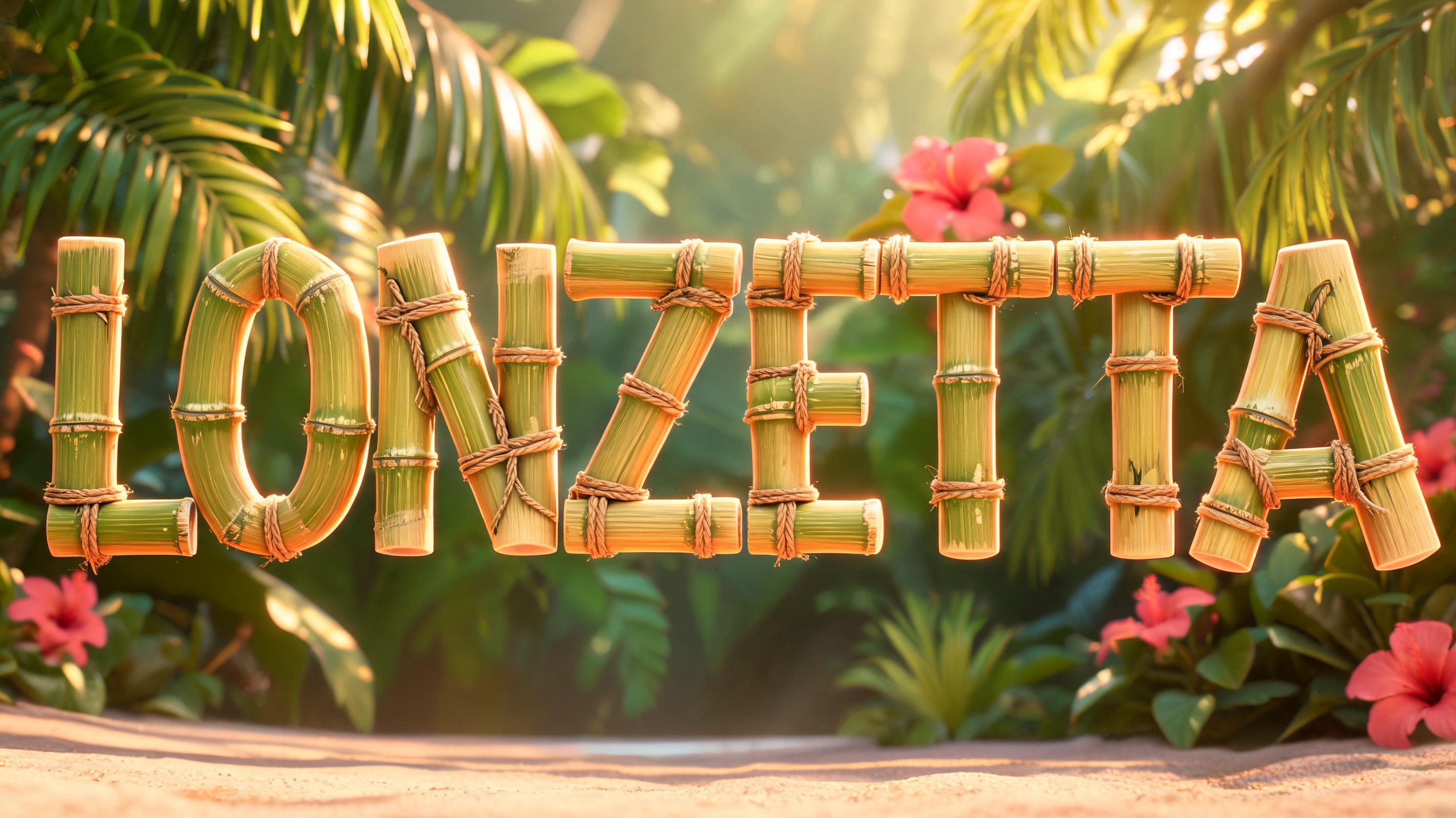 "Lonzetta" — Hawaiian | AI Text Effect Generator