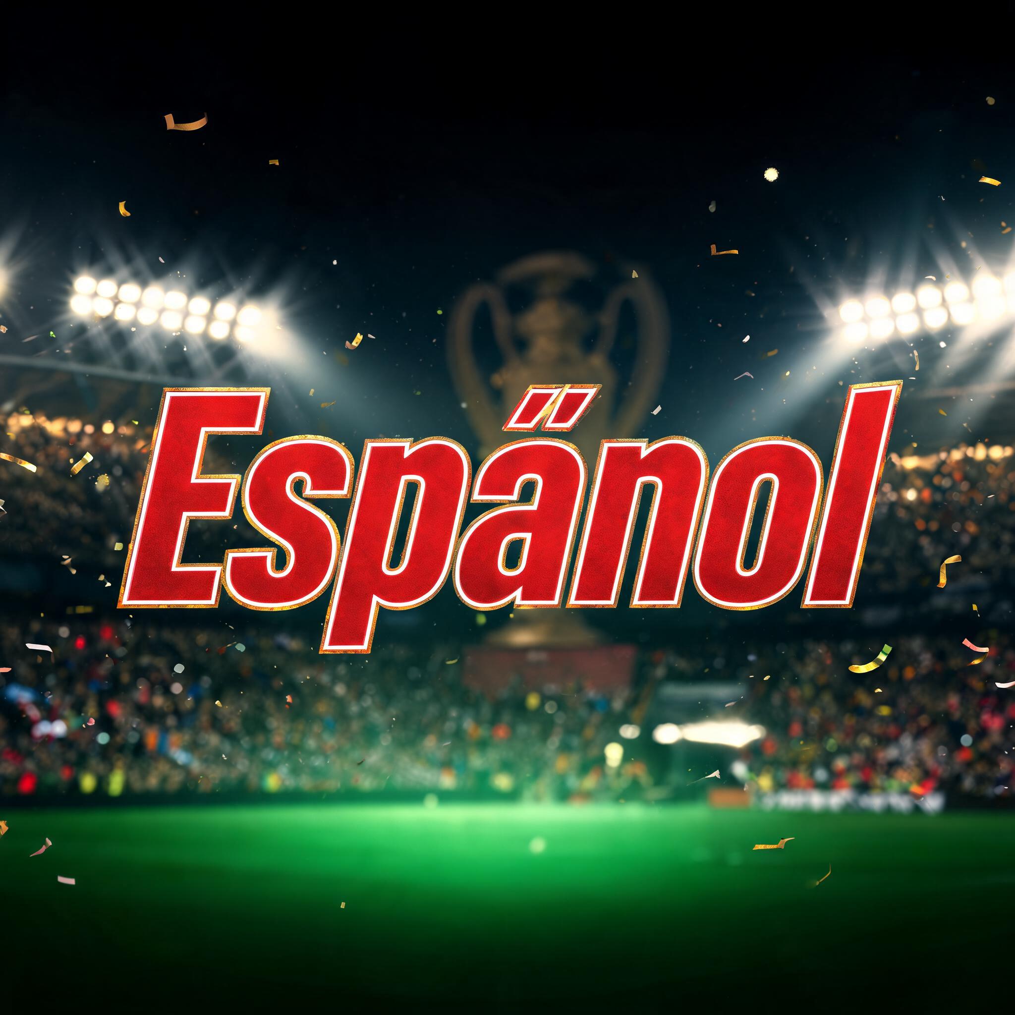 "Español" — Sports Football | AI Text Effect Generator
