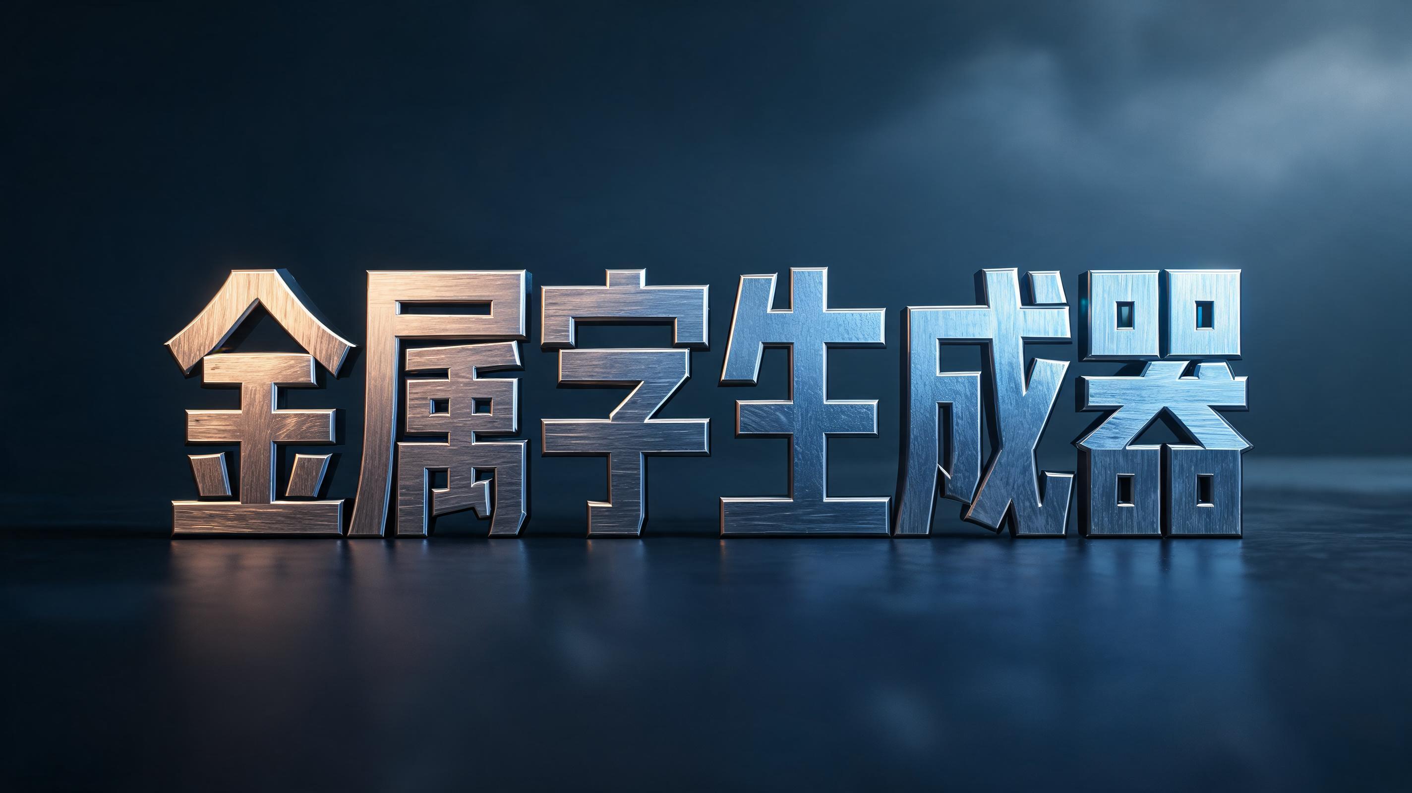 "金属字生成器" — Metallic | AI Text Effect Generator