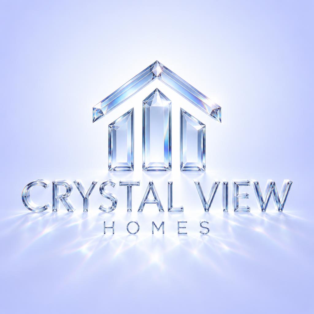 "CRYSTAL VIEW
HOMES" — Glass | AI Text Effect Generator