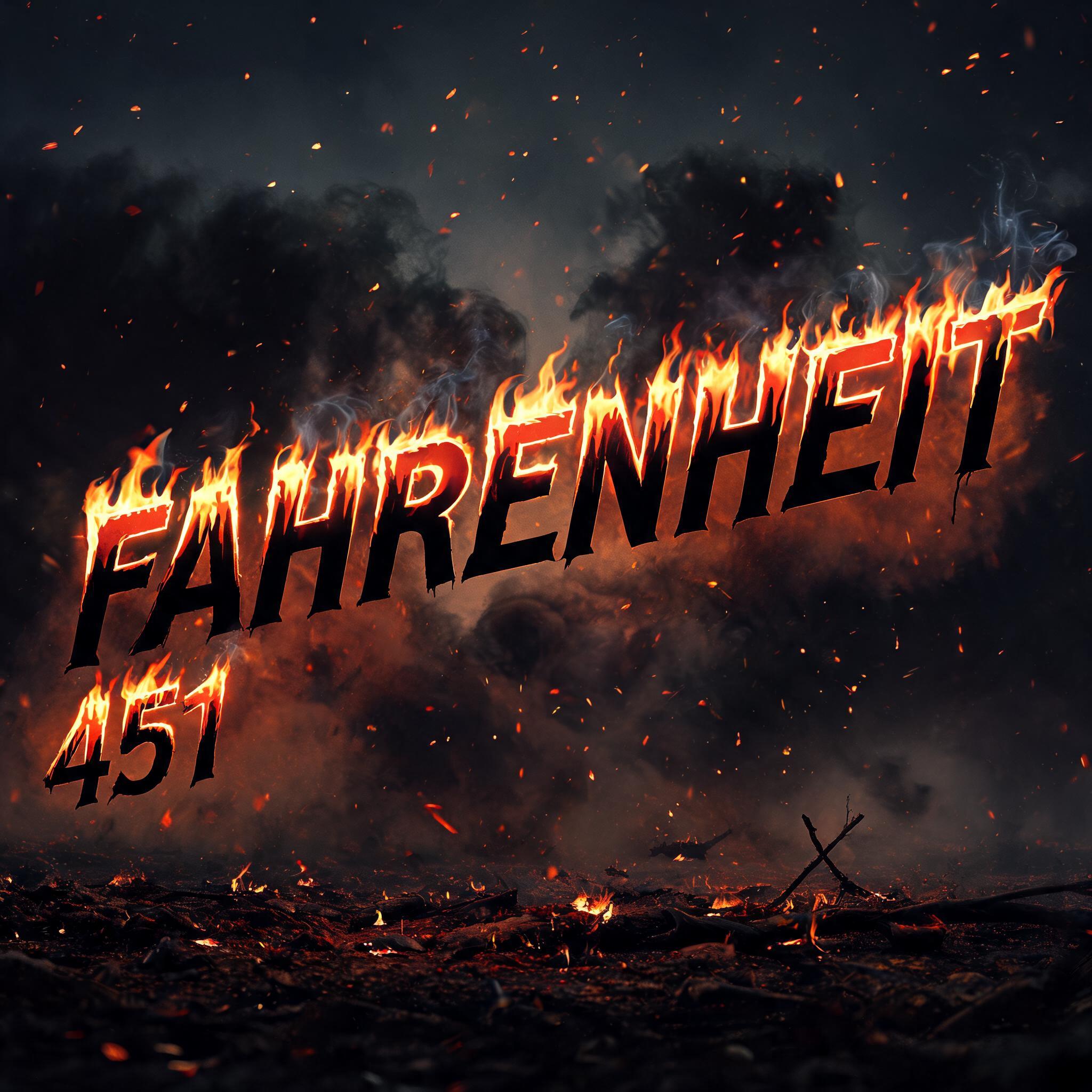 "FAHRENHEIT 451" — Fire Smoke | AI Text Effect Generator
