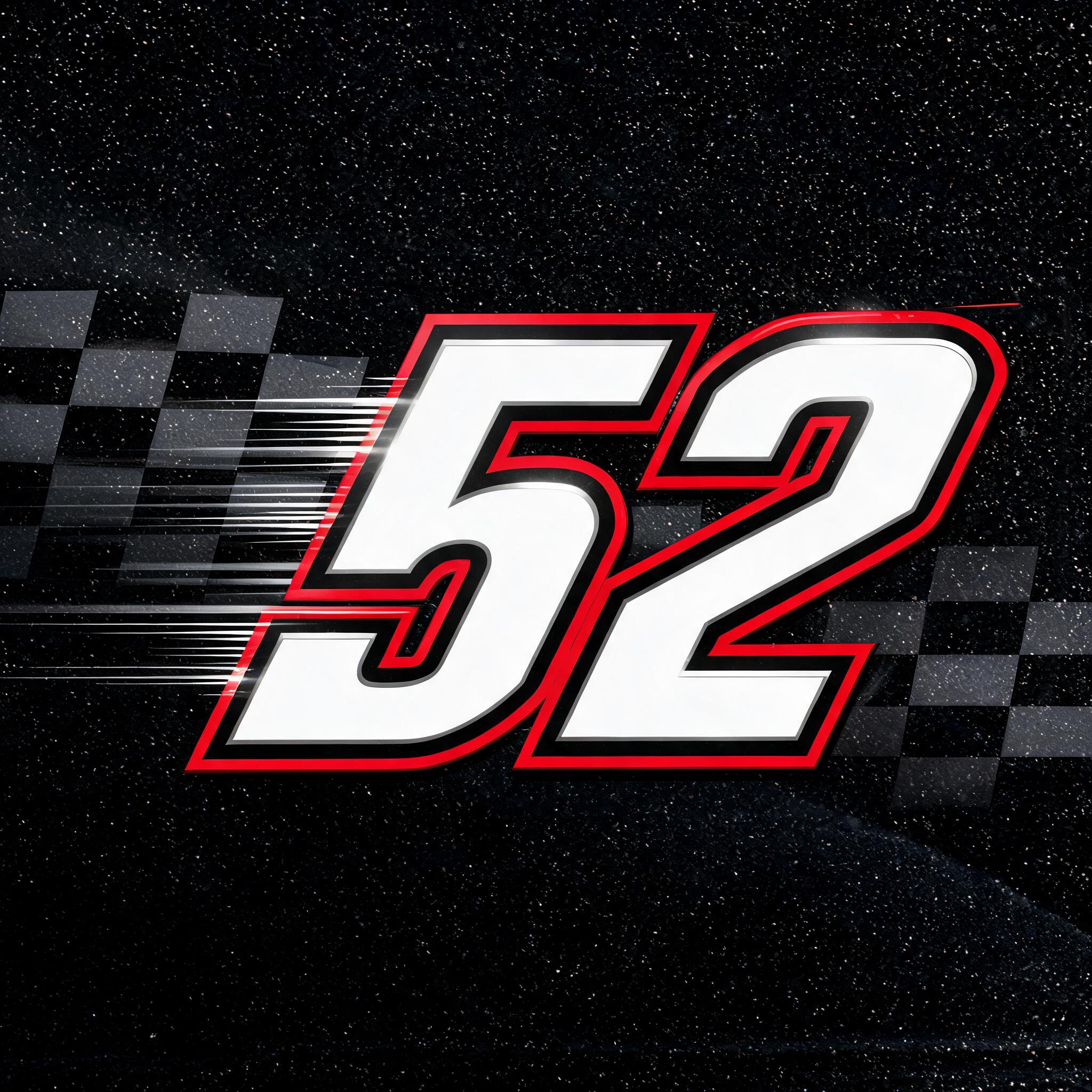 "52" — Racing | AI Text Effect Generator
