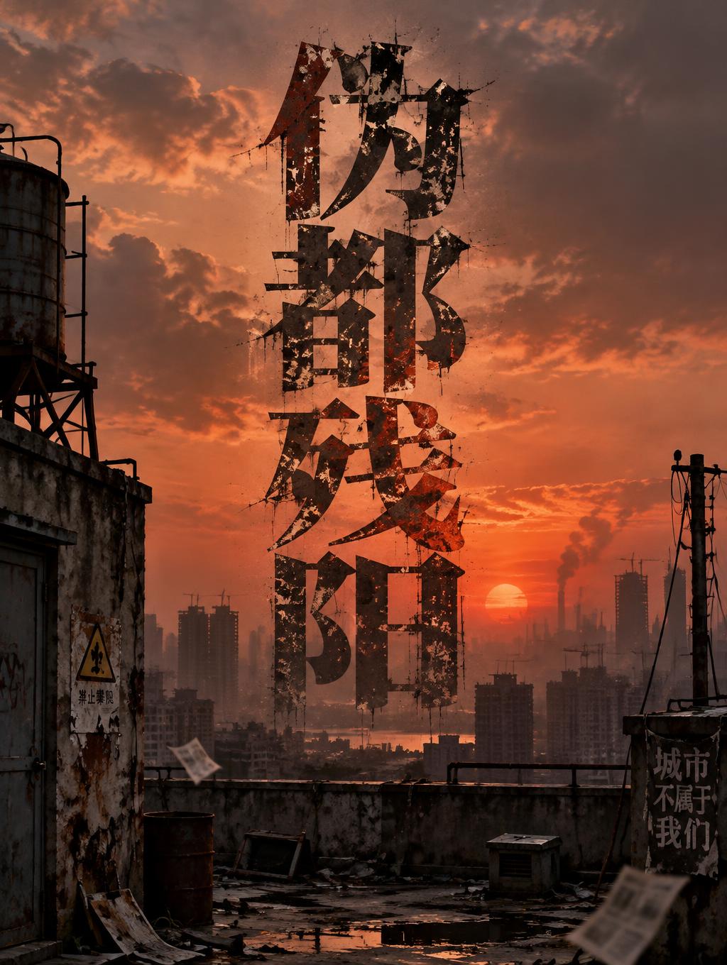 "伪都残阳" —  | AI Text Effect Generator