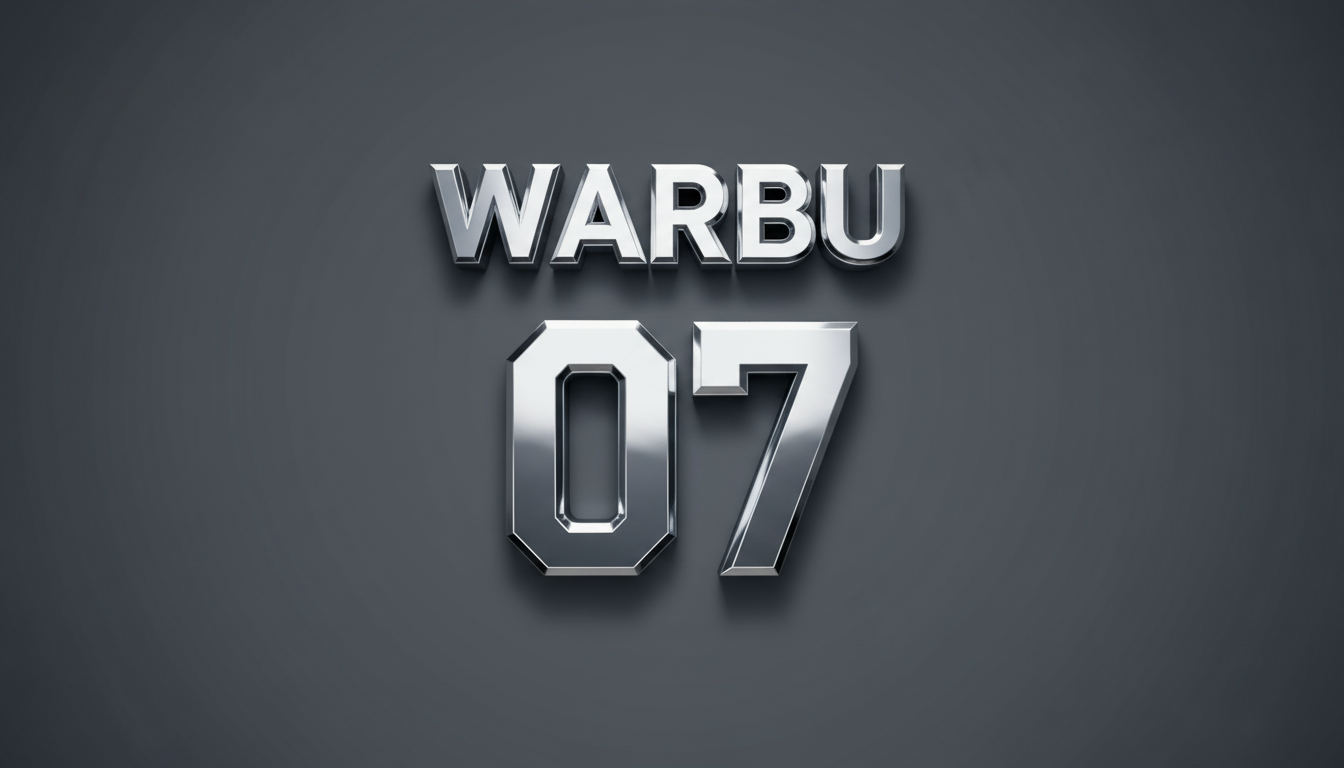 "WARBU" — Chrome Metal 3d | AI Text Effect Generator