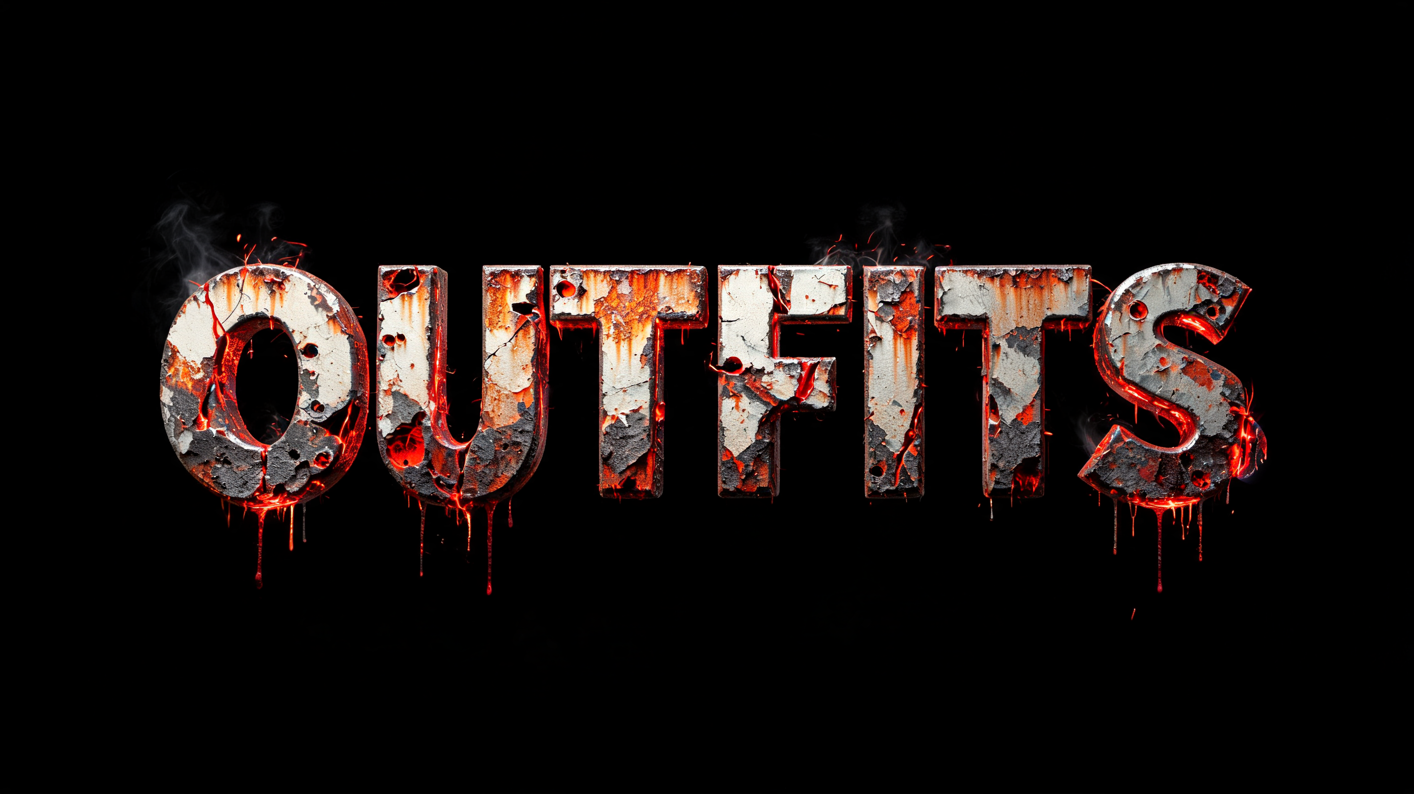 "OUTFITS" — Cinematic Horror | AI Text Effect Generator