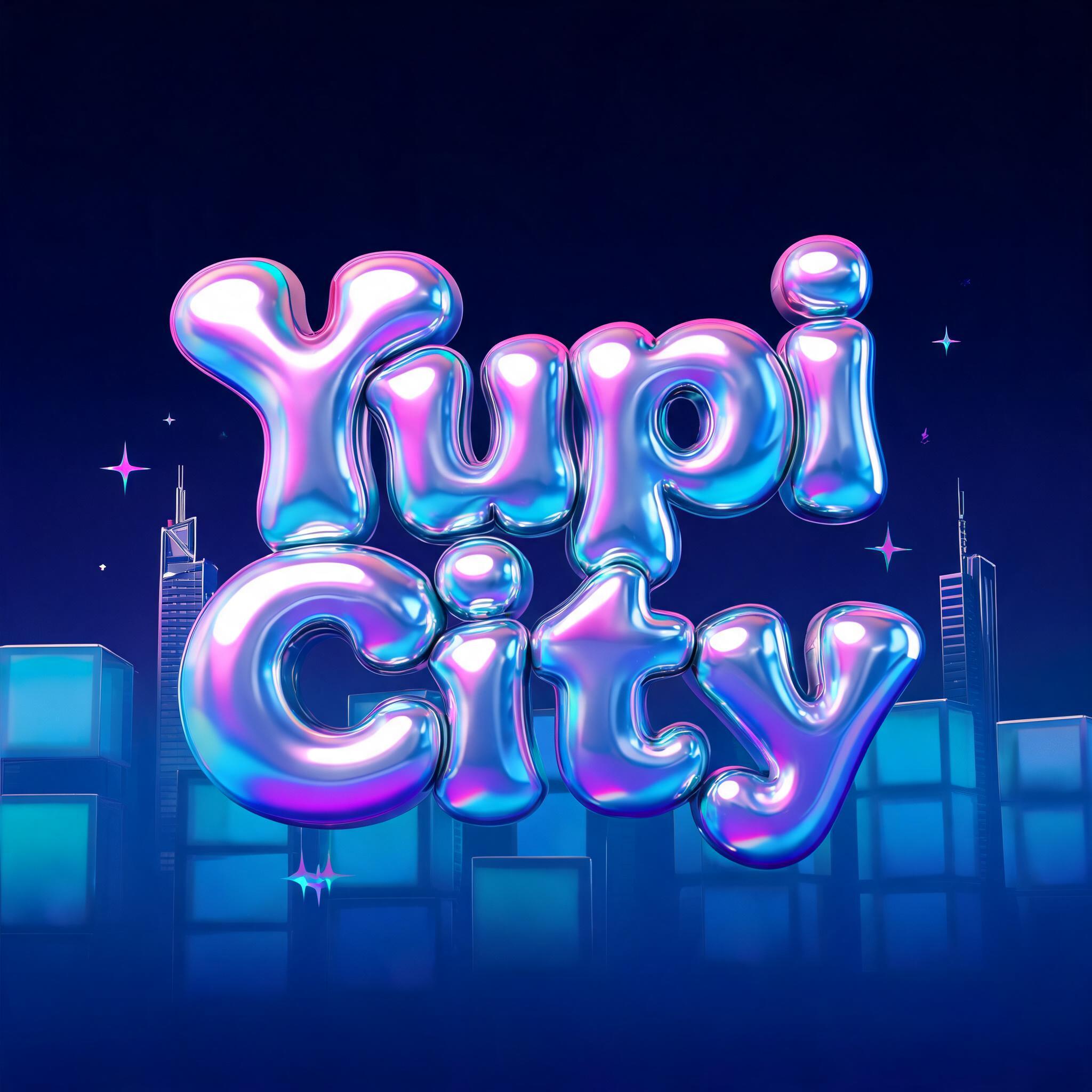 "Yupi City" — Y2k | AI Text Effect Generator