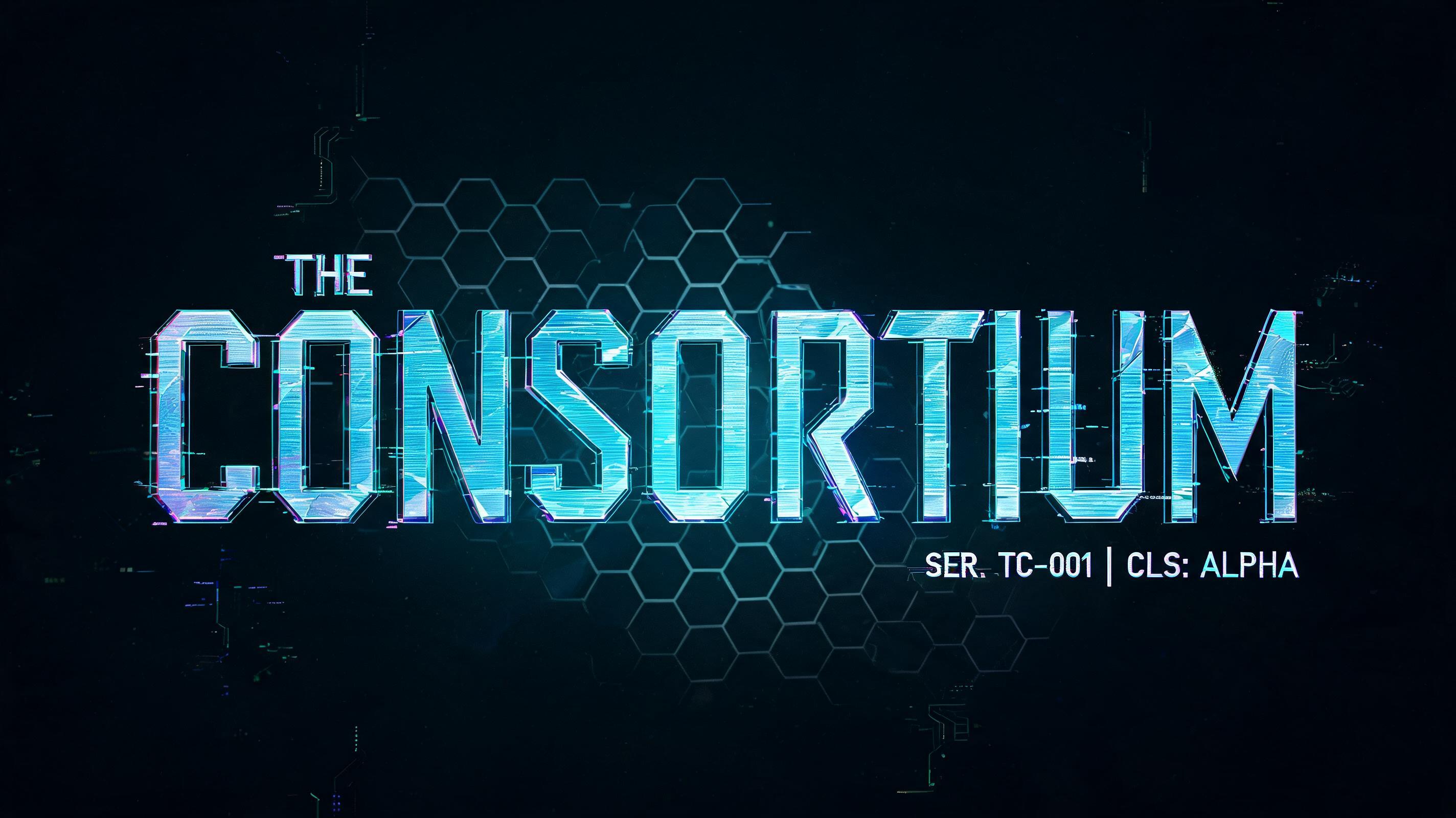 "THE CONSORTIUM" — Cyberpunk Hologram text effect