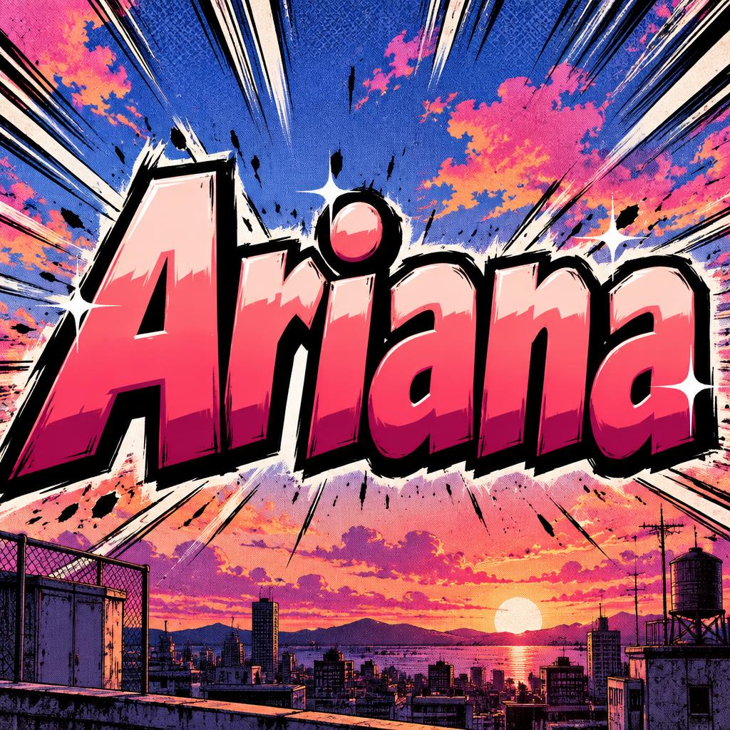 "Ariana" — Anime | AI Text Effect Generator