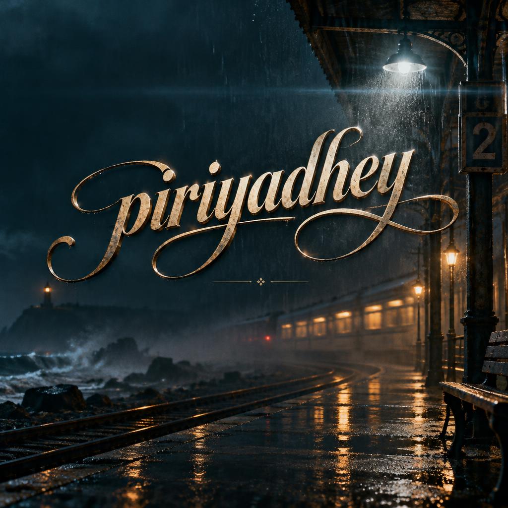 "piriyadhey" — Cinematic | AI Text Effect Generator