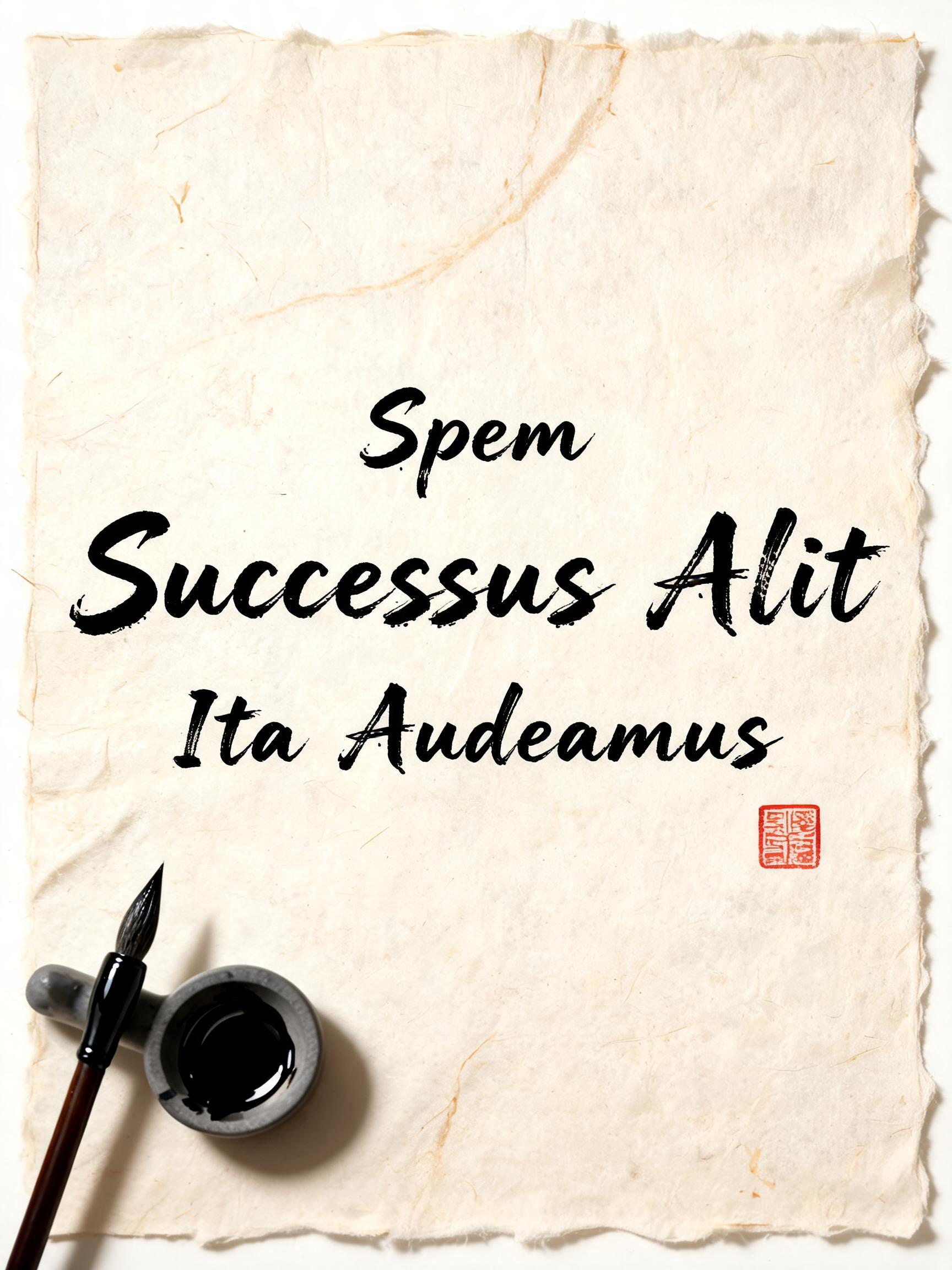 "Spem
Successus Alit
Ita Audeamus" —  | AI Text Effect Generator