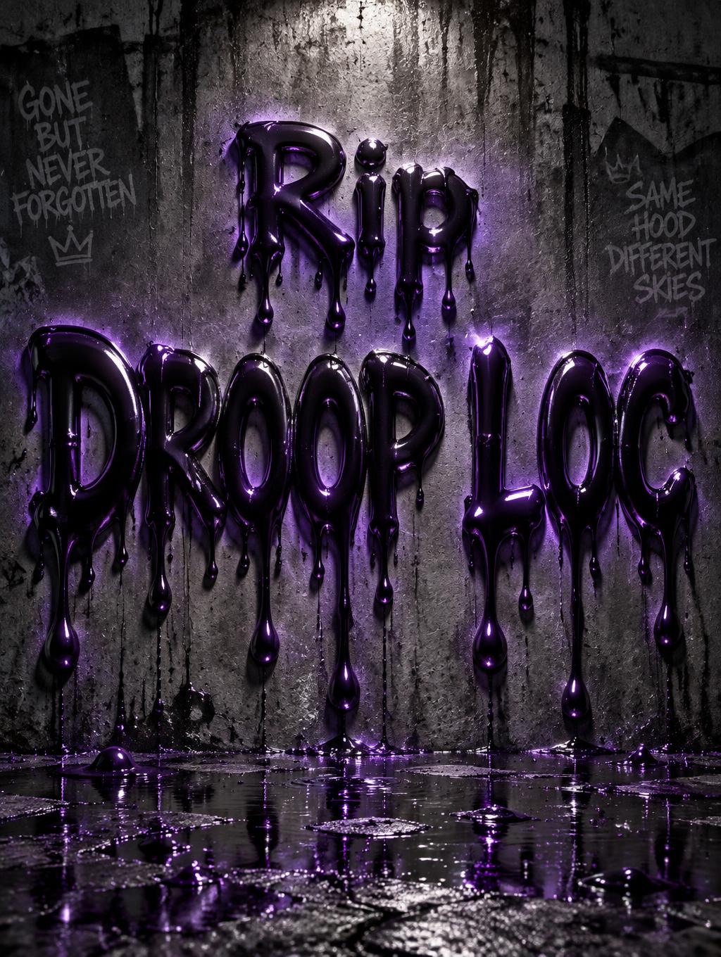 "Rip DROOP LOC" — Drip Font | AI Text Effect Generator