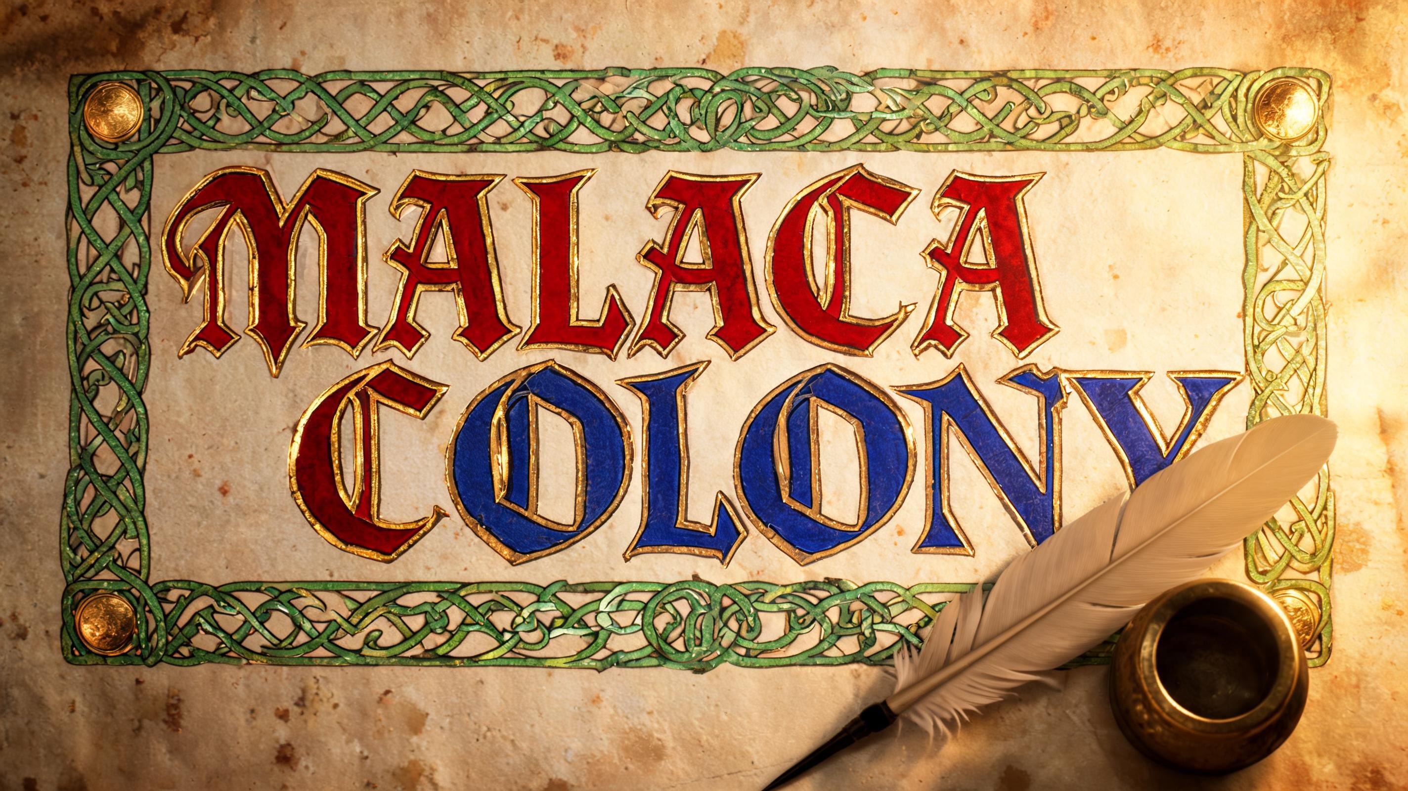 "MALACA COLONY" — Medieval | AI Text Effect Generator
