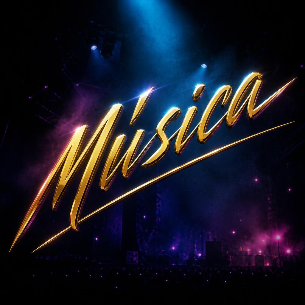 "Música" — Cinematic | AI Text Effect Generator