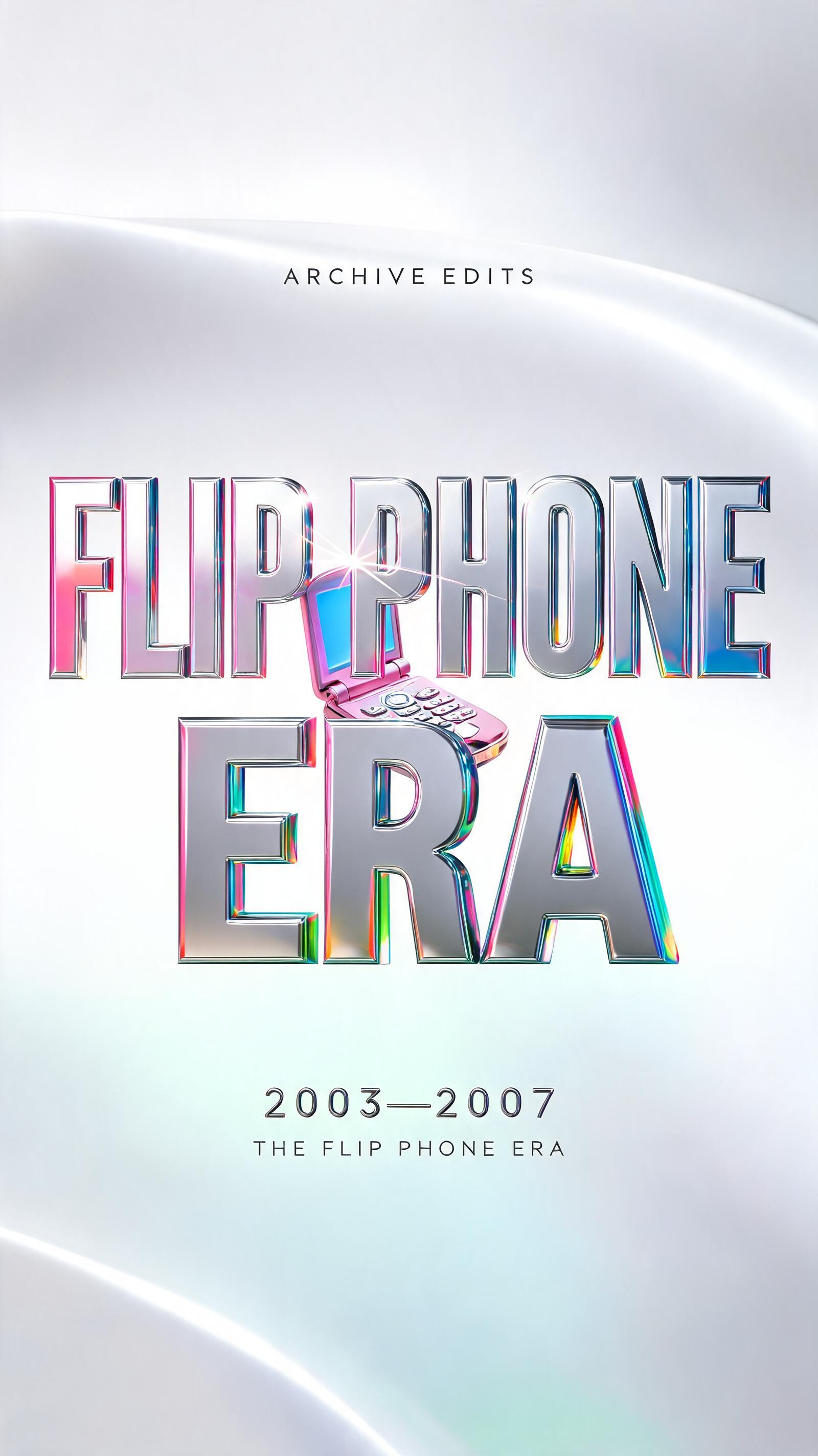 "I need chrome lettering for my edit series Flip Phone Era" — Y2k Chrome | AI Text Effect Generator