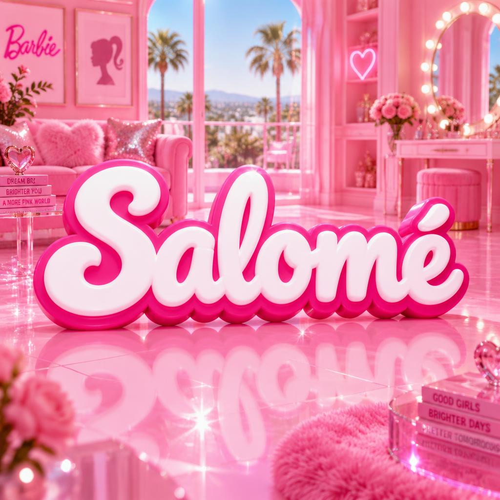 "Salomé" — Barbie | AI Text Effect Generator