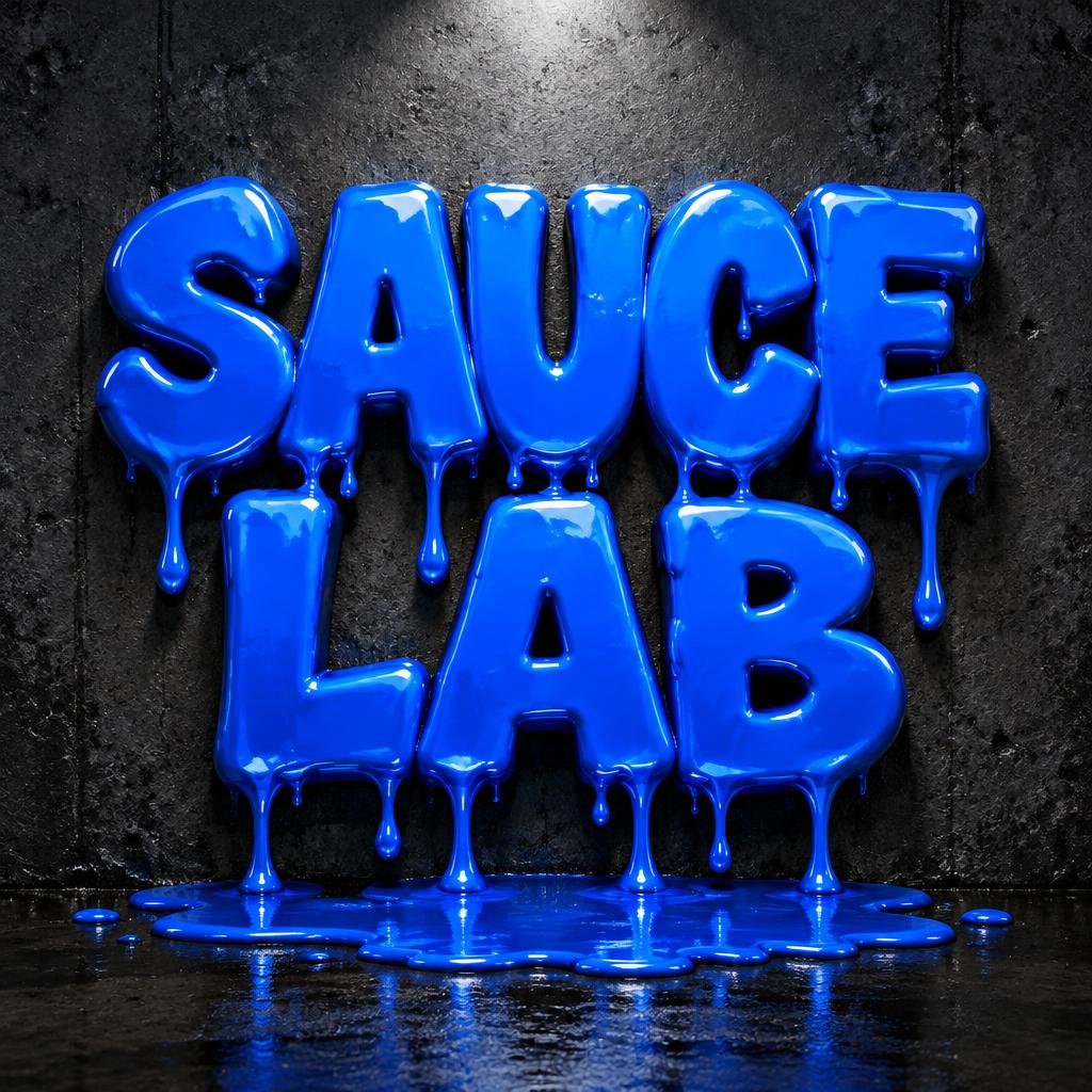 "SAUCE
LAB" — Drip Font | AI Text Effect Generator