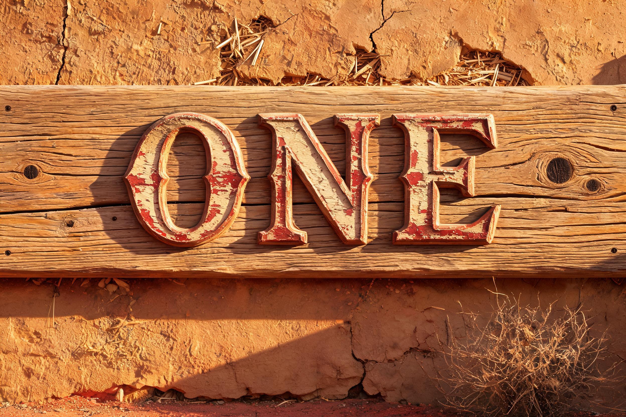 "ONE" —  | AI Text Effect Generator