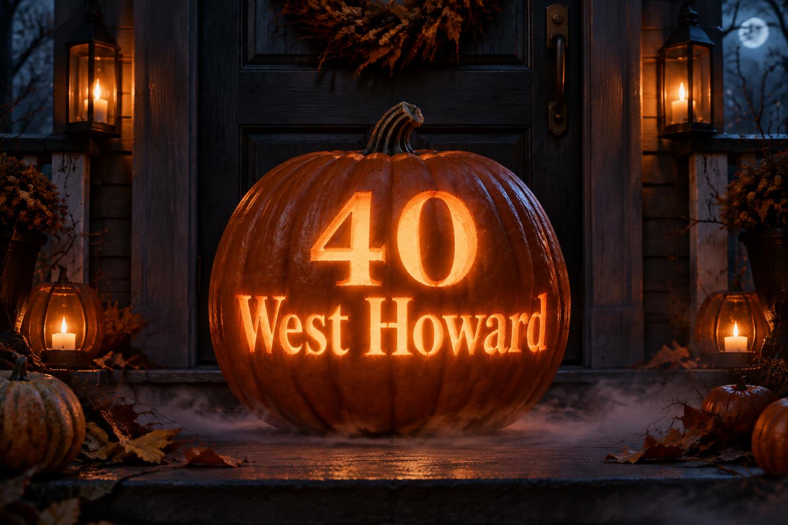 "40 West Howard" —  | AI Text Effect Generator