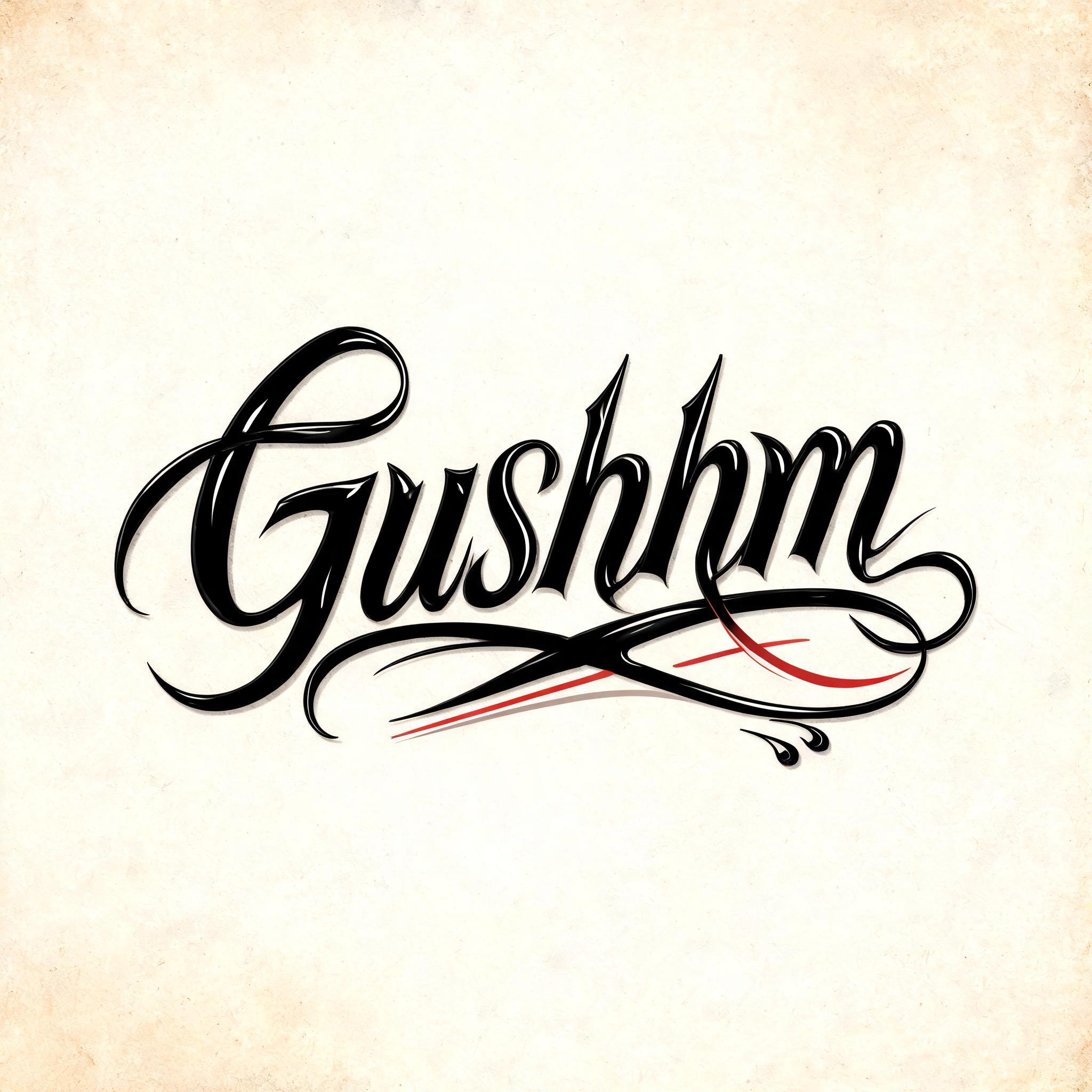 "Gushhm" — Chicano | AI Text Effect Generator