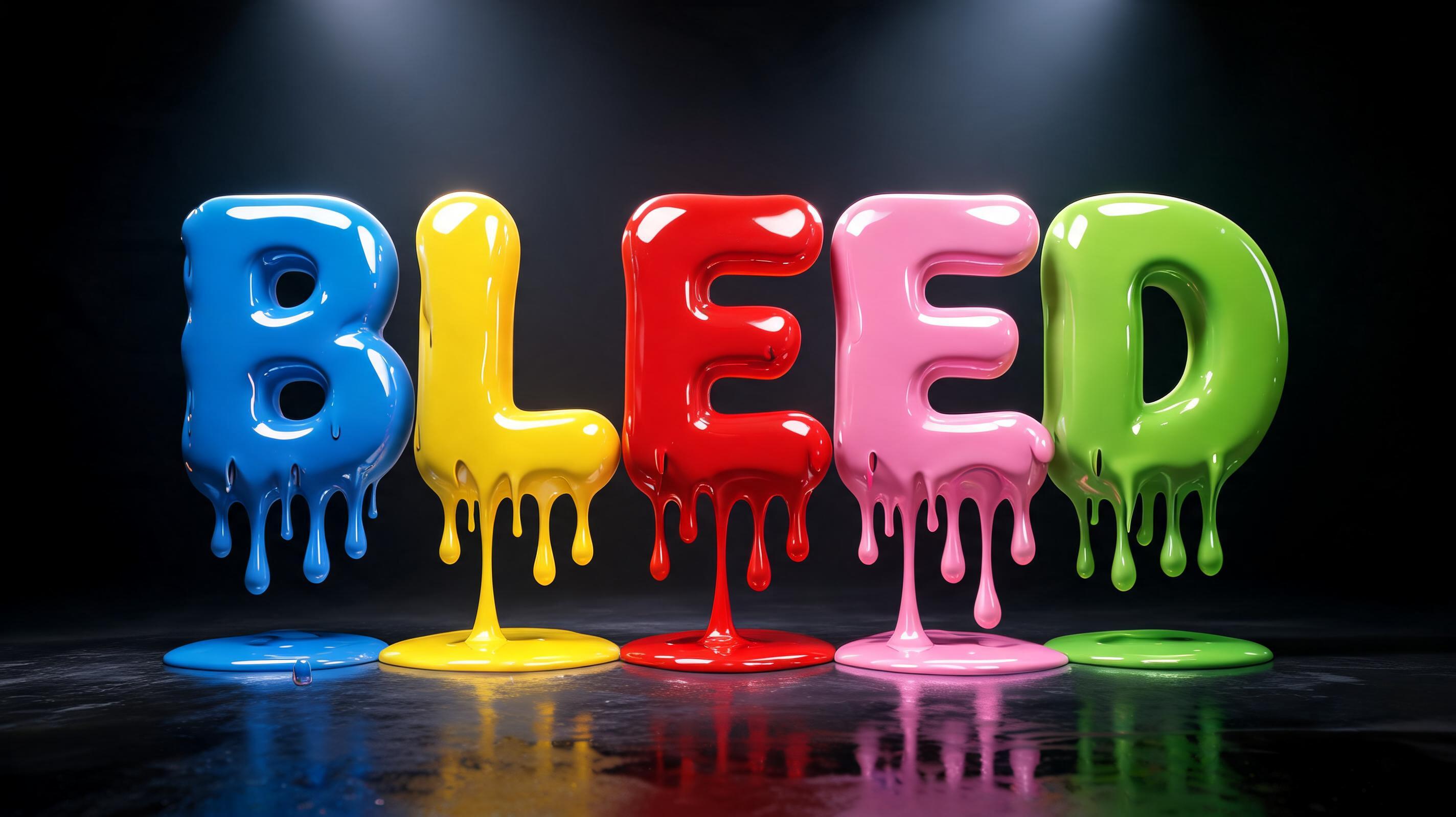 "BLEED" — Drip Font | AI Text Effect Generator