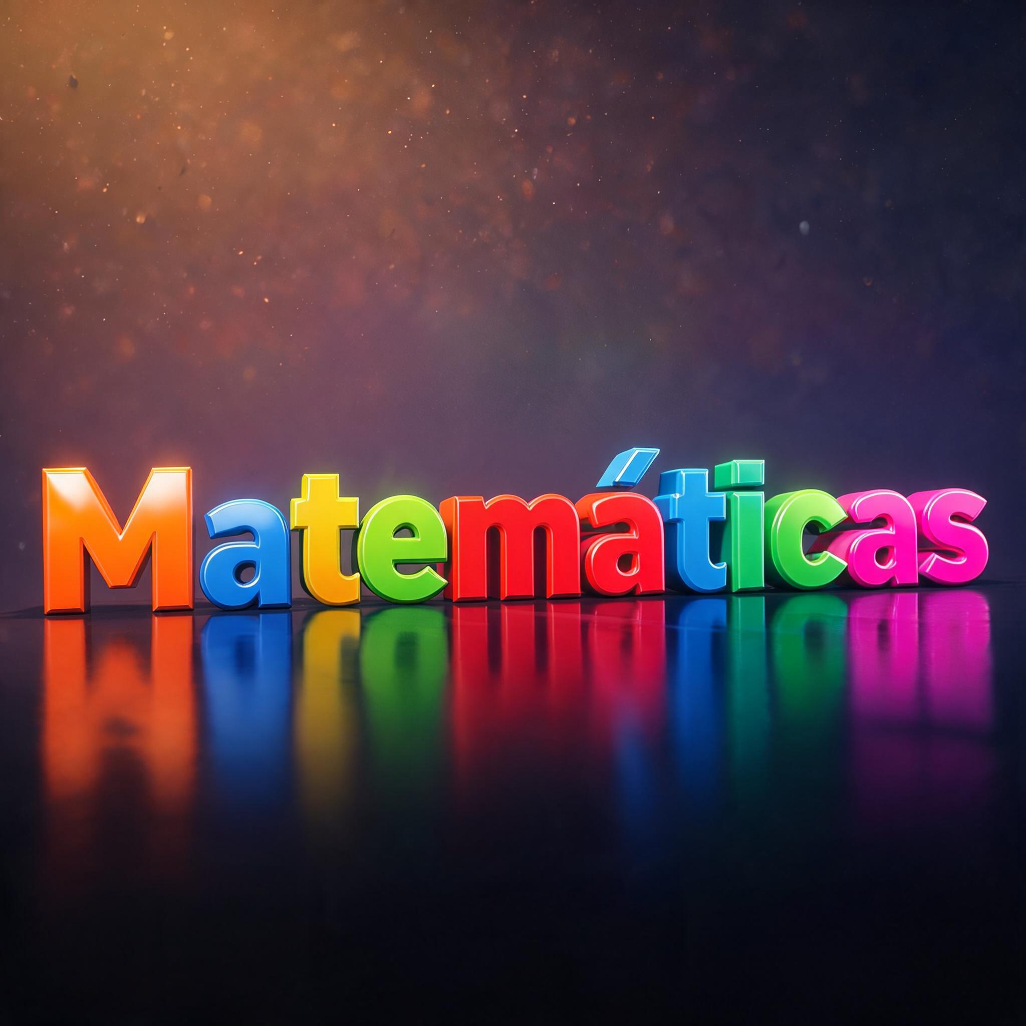 "Matemáticas" — 3d Bold | AI Text Effect Generator
