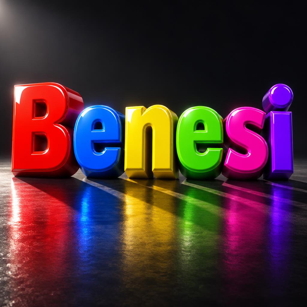 "Benesi" — 3d Bold | AI Text Effect Generator